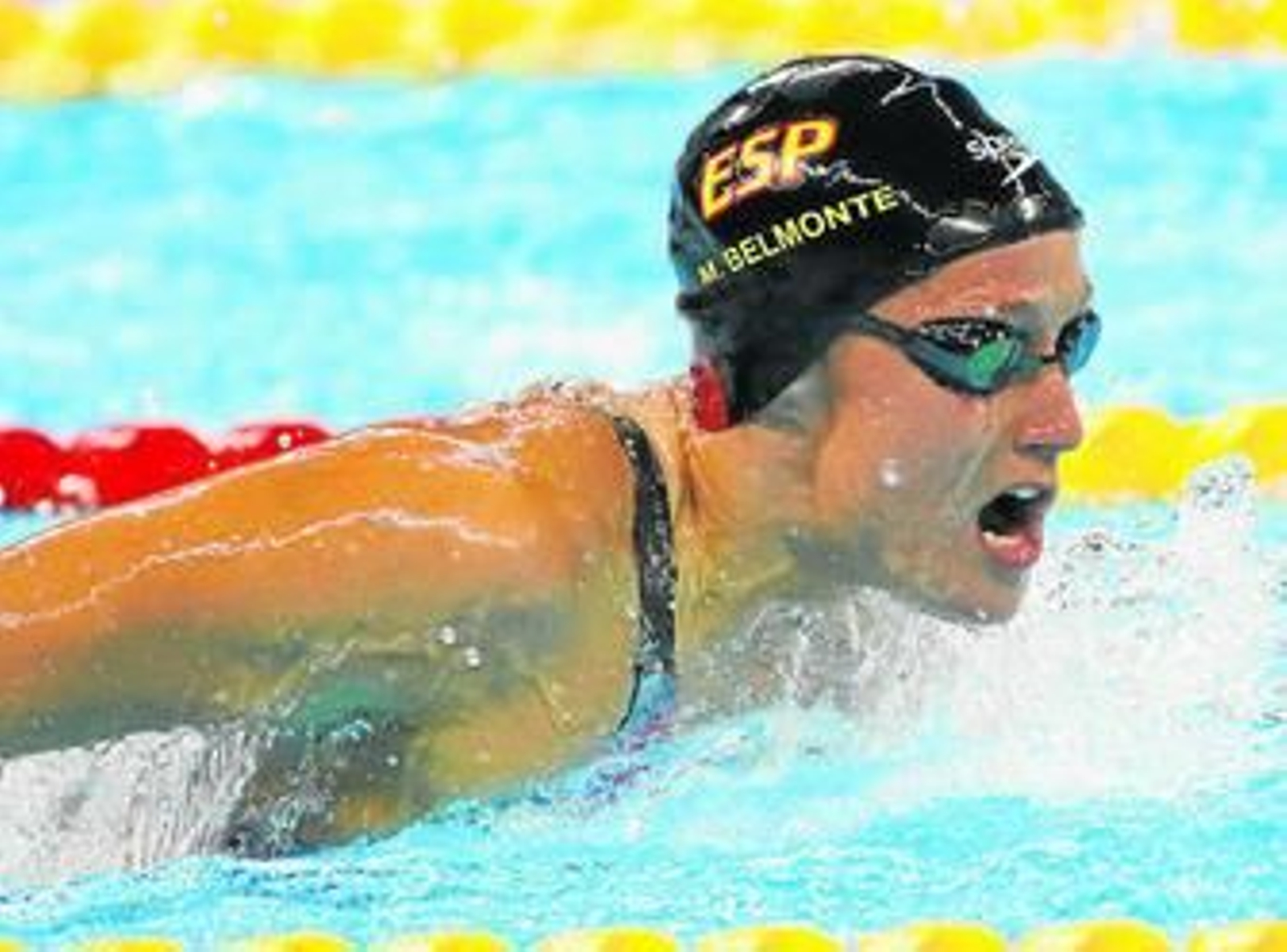 Mireia Belmonte, en la prueba de 400 metros estilos.