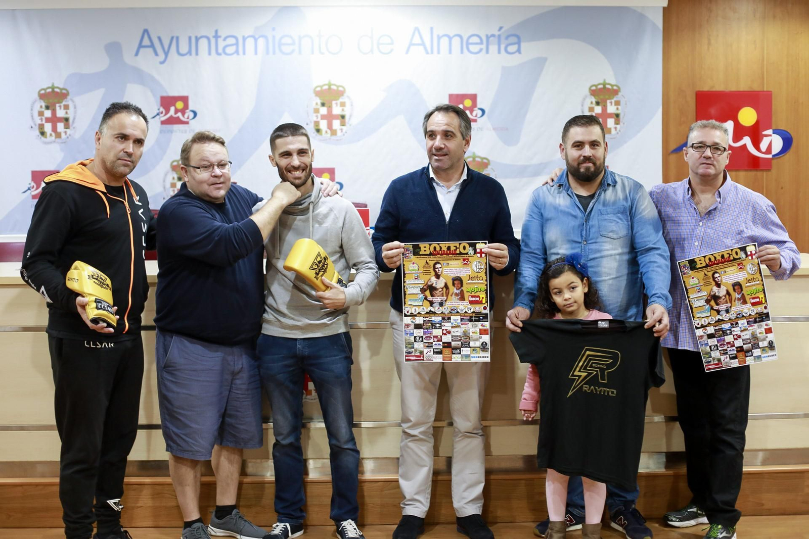 La velada por la niña Daniela ha sido presentada esta mañana en la sala de prensa del Estadio
