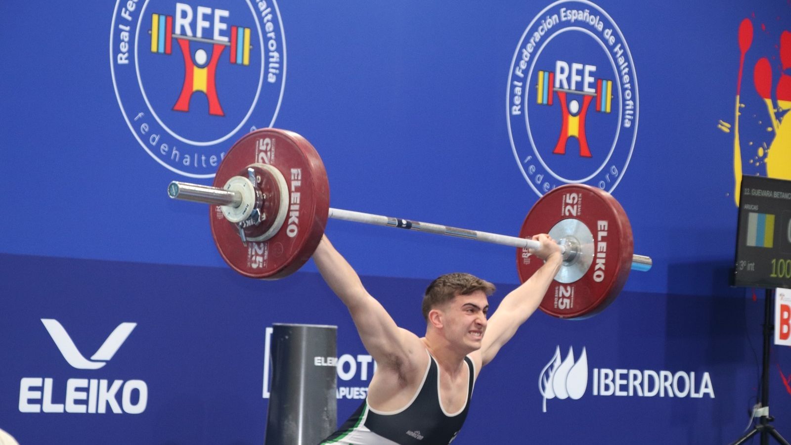 Francisco Lizana, uno de los halteras del CHSF que participó en el Campeonato de España Sub-17 celebrado en Gijón.