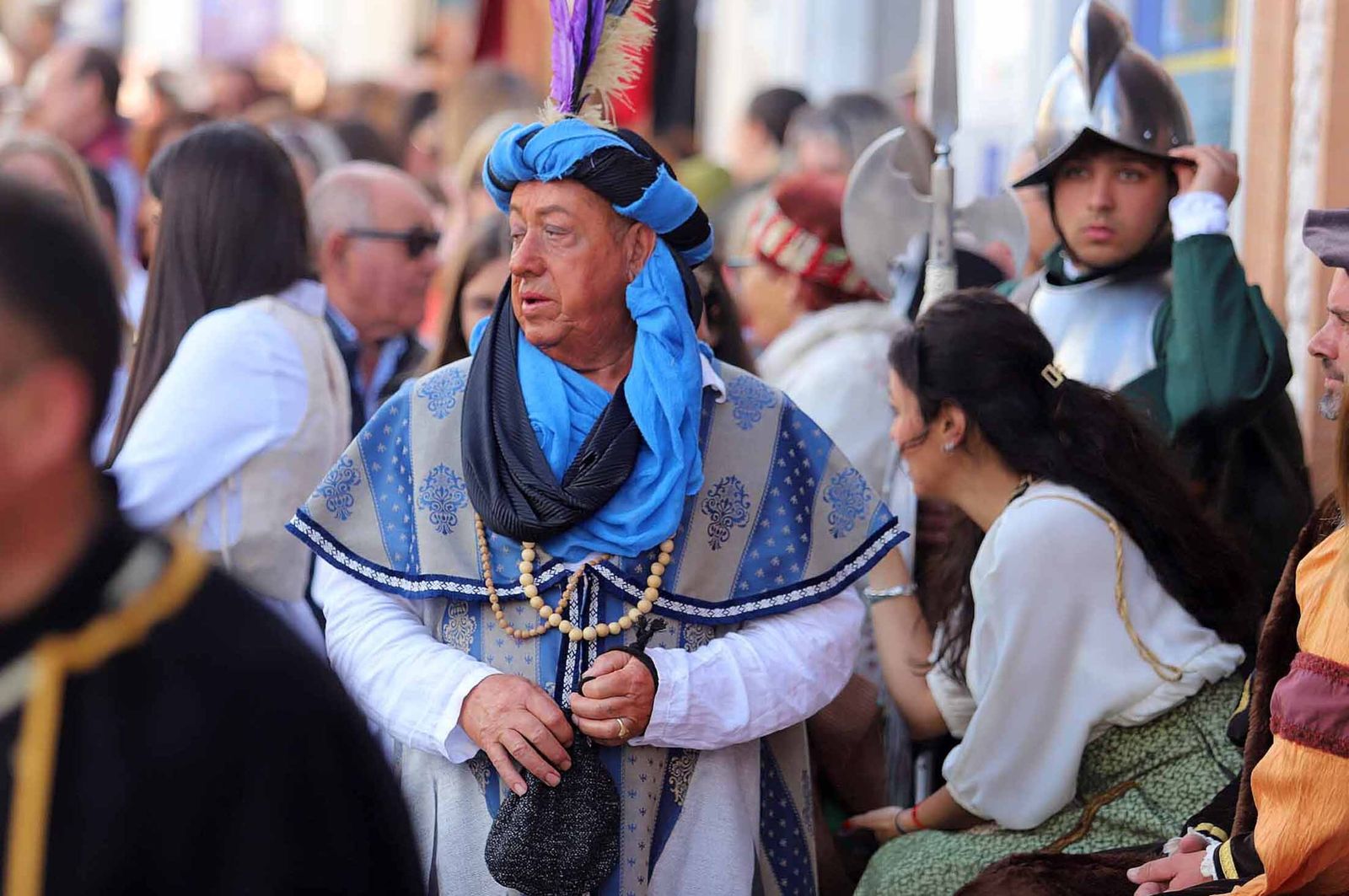 Imágenes del gran ambiente en la Feria Medieval de Palos de la Frontera, Huelva