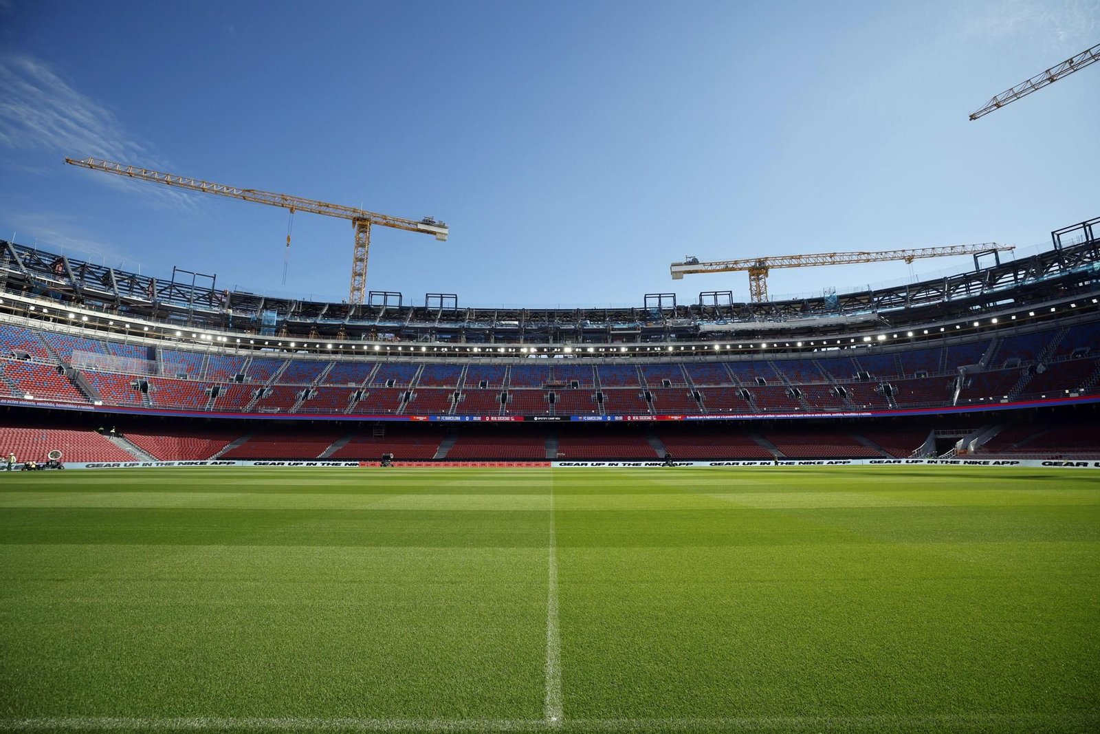 Panorámica del Spotify Camp Nou, todavía en obras.