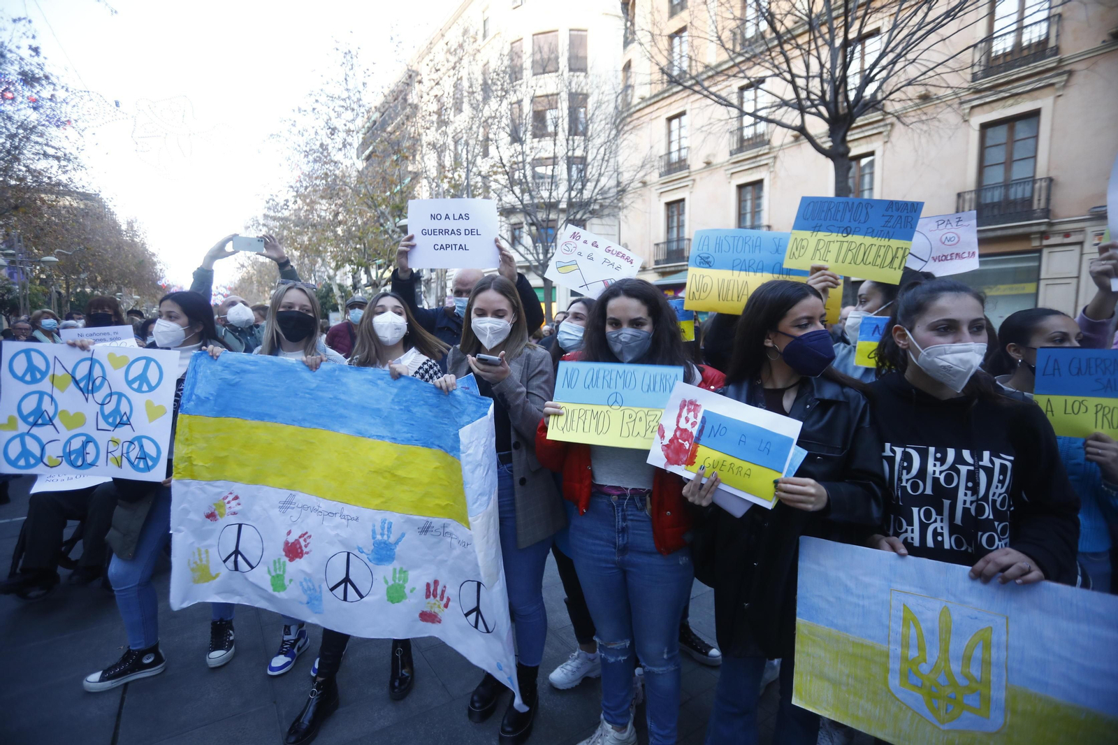 Las fotografías de la concentración en Córdoba contra la guerra de Ucrania