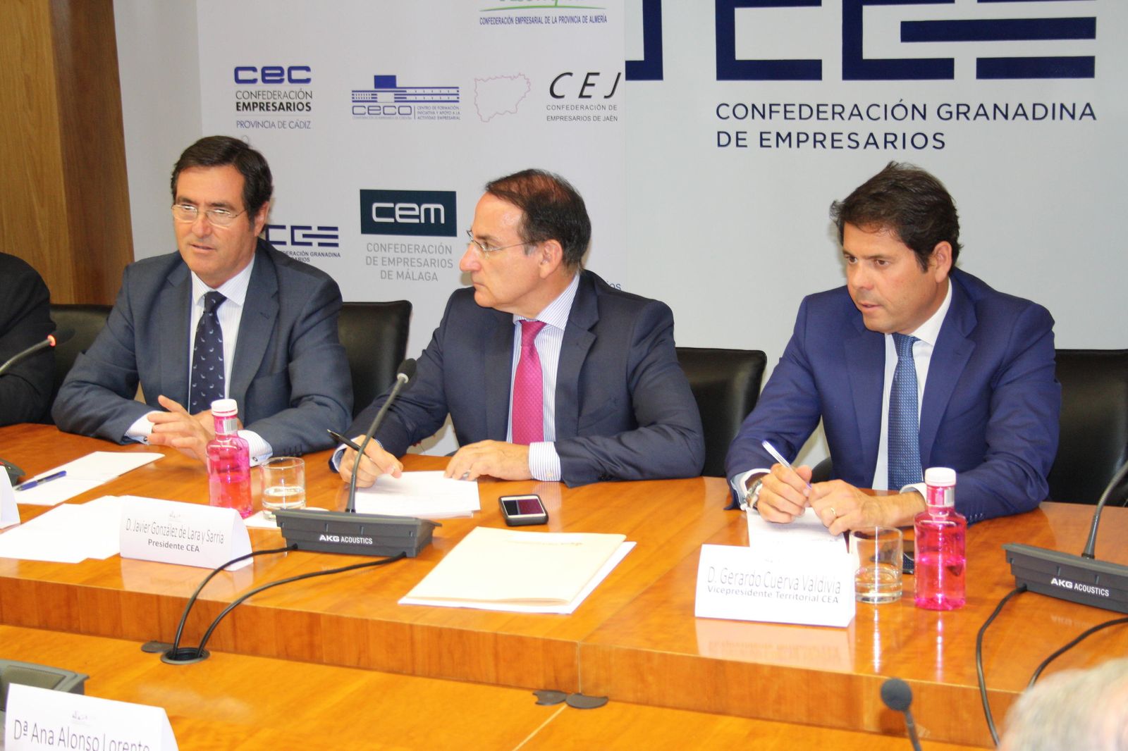 El presidente de Cepyme también acudió al comité ejecutivo.