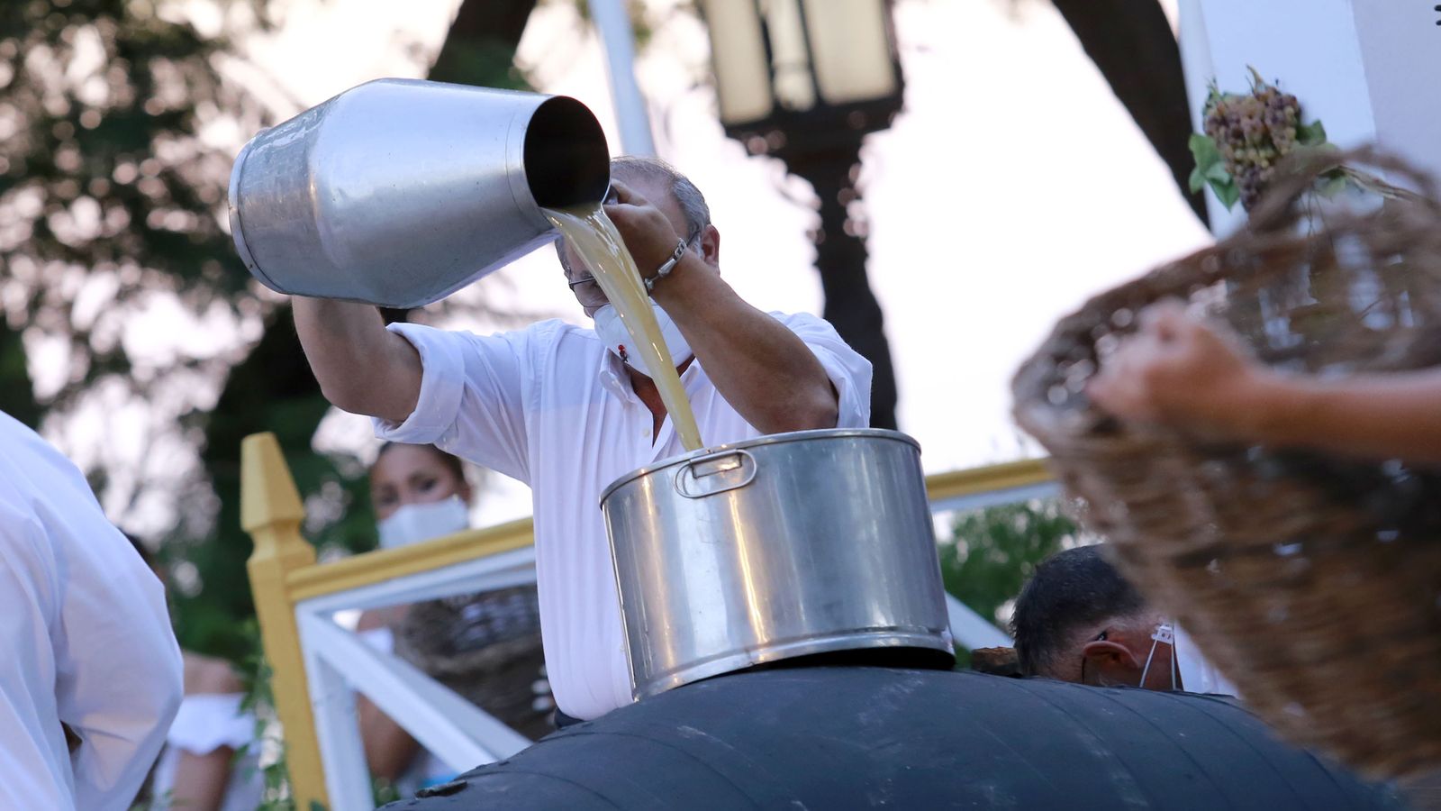 Pisa de la Uva en Alameda Vieja