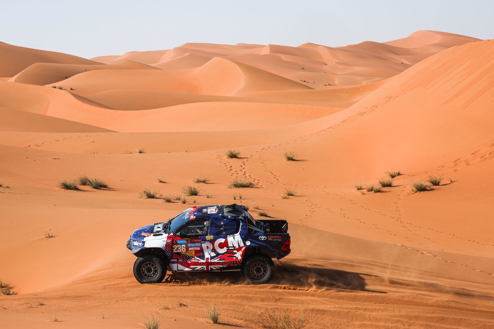 Las mejores fotos del Dakar por las dunas