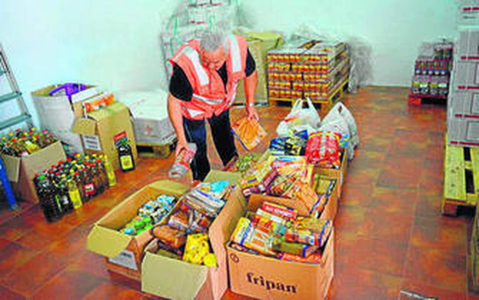 Los alimentos obtenidos con la campaña de recogida.