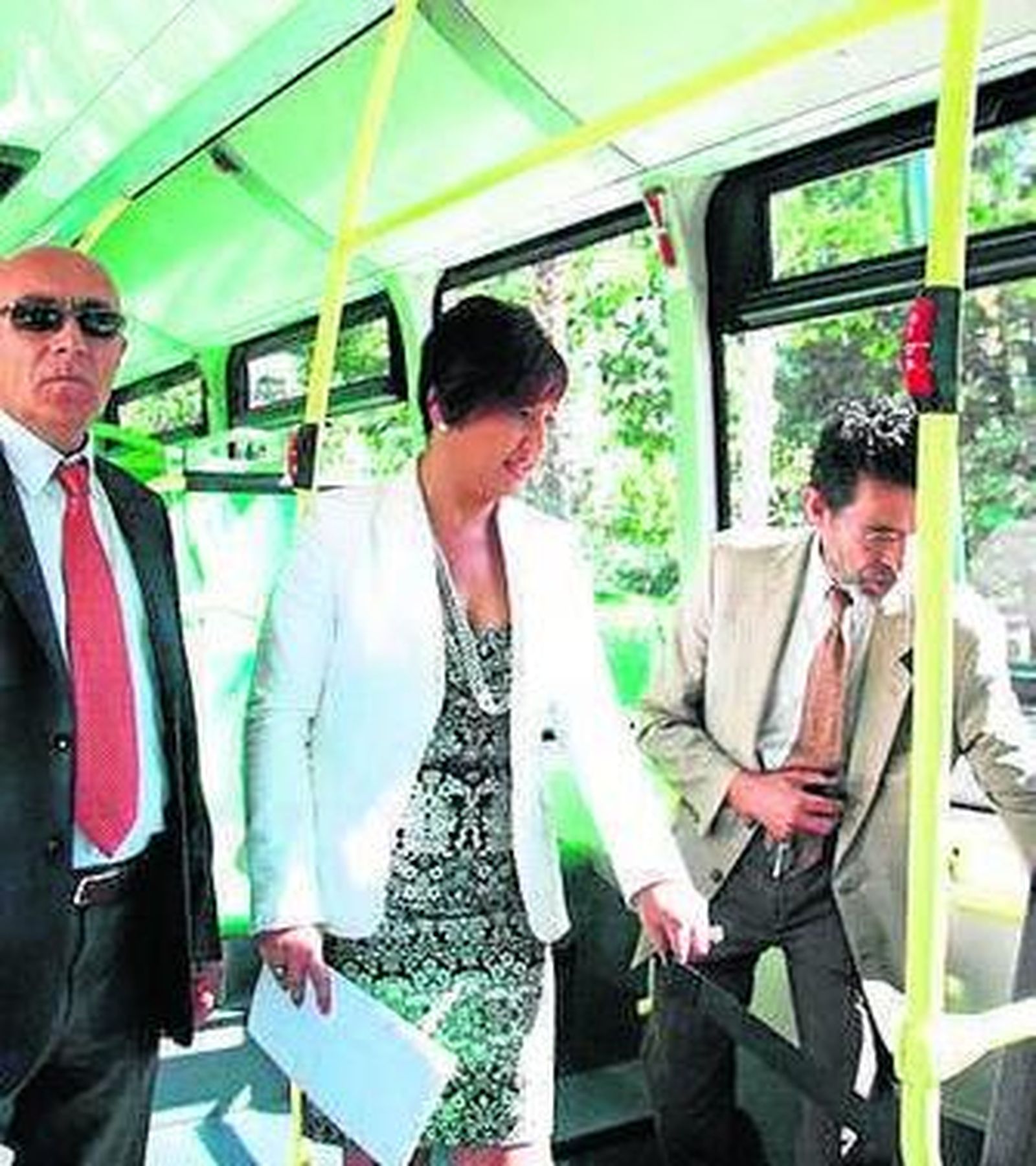 Imagen de los autobuses.