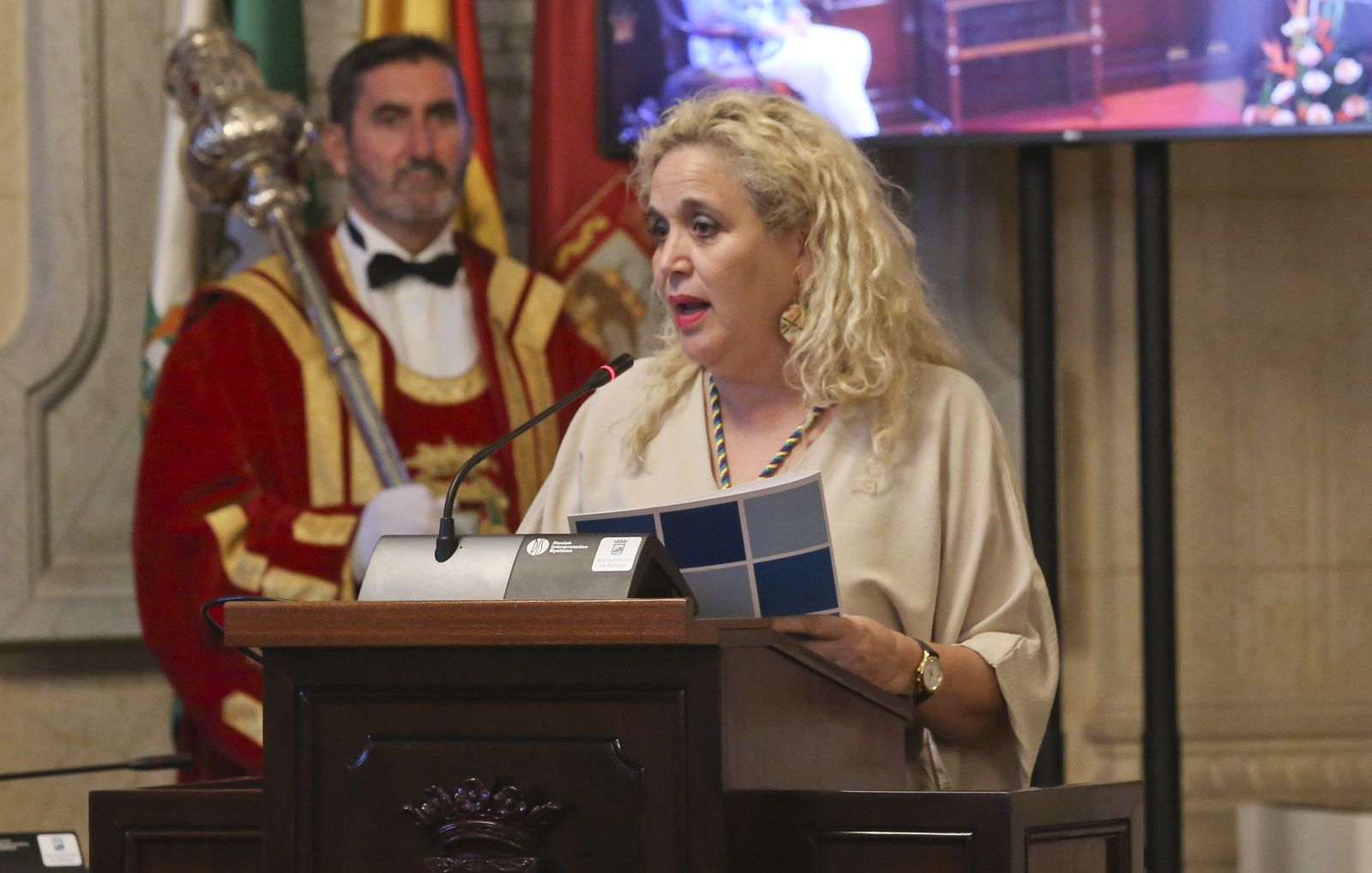 Homenaje a Celia Villalobos en el Ayuntamiento de Málaga (fotos)