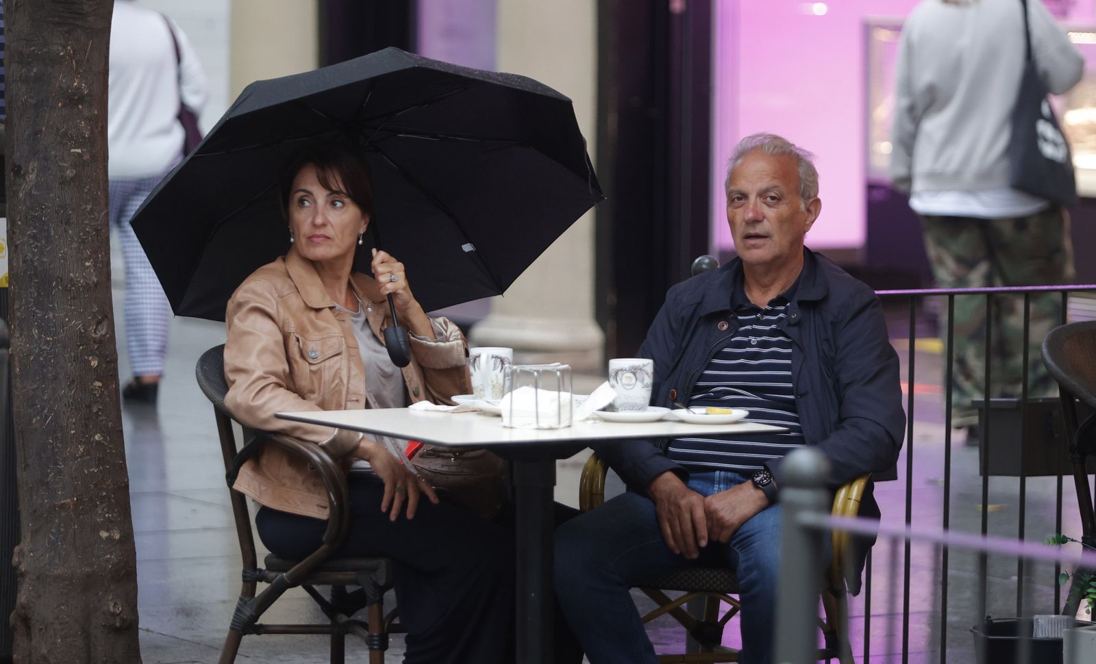 Llegan a sevilla Las primeras lluvias de la borrasca Armand