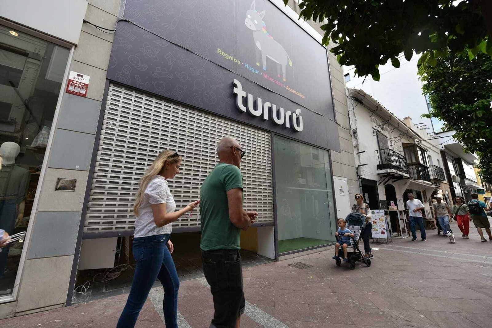 La fachada de la tienda Tururú en la calle Ancha.