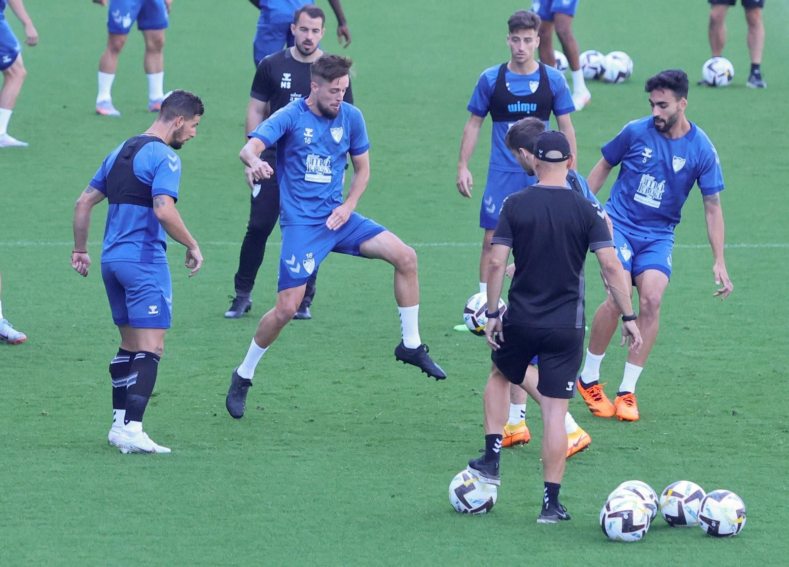 Las imágenes del entrenamiento del Málaga