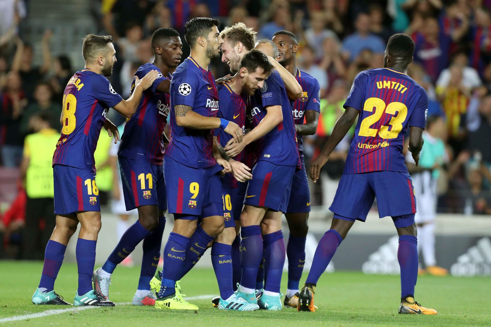 El Barcelona-Juventus, en imágenes