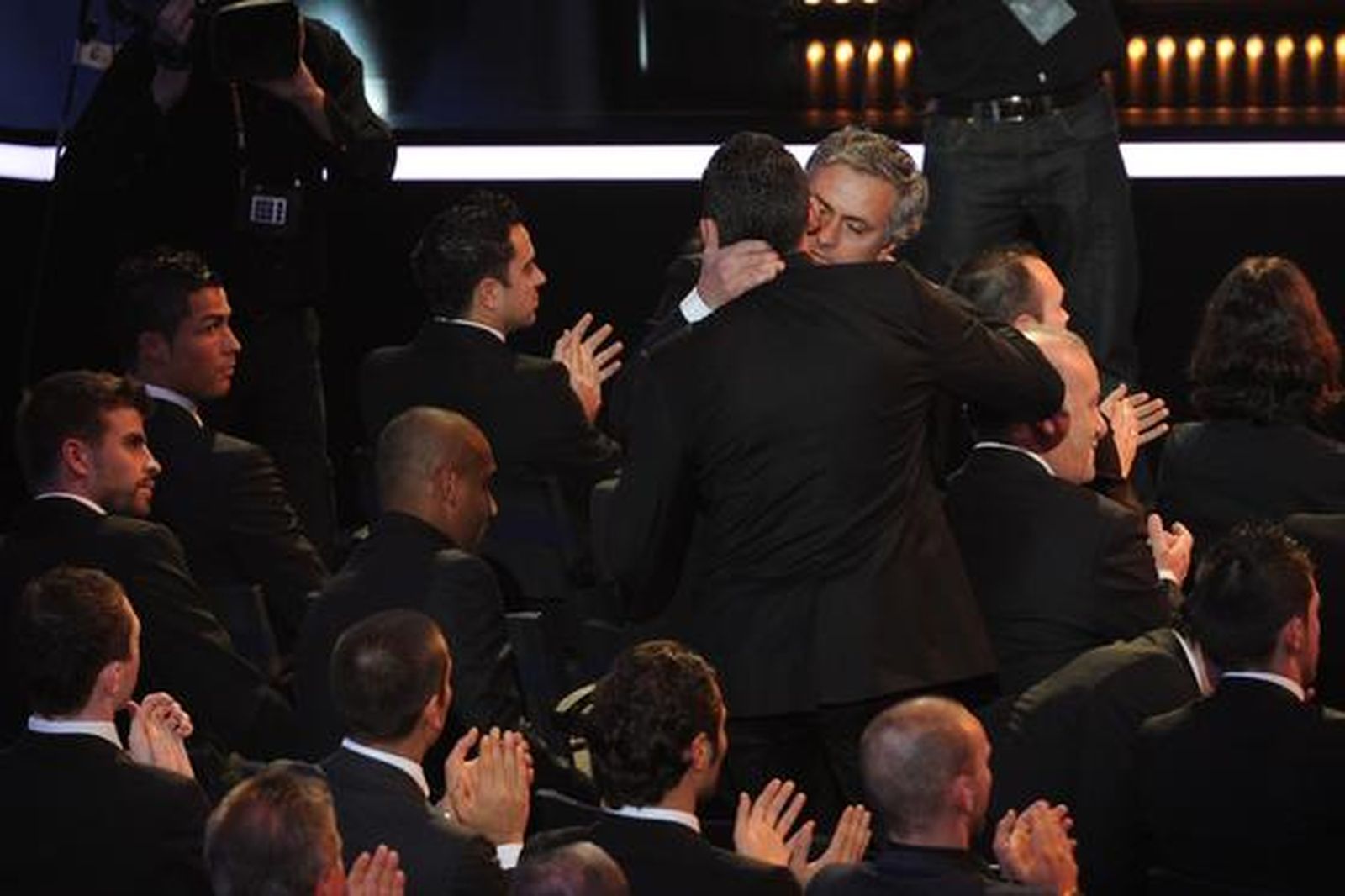 El portugués José Mourinho, mejor entrenador de 2010.

Foto: AFP Photo
