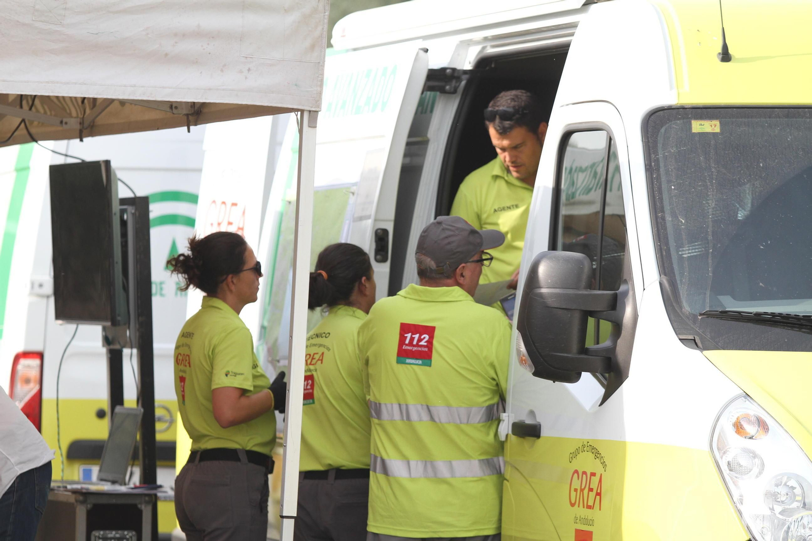 Las imágenes del incendio en Moguer y Mazagón