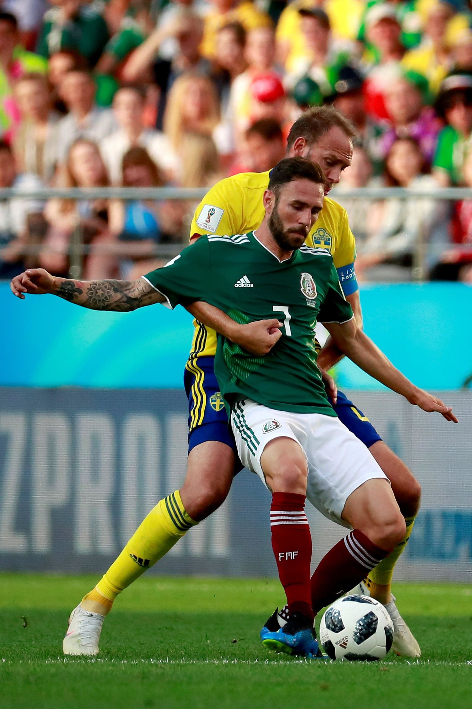 Las imágenes del México-Suecia