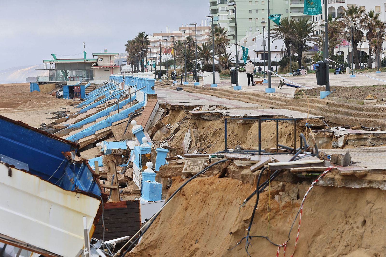 Las fotografías de los daños en Matalascañas