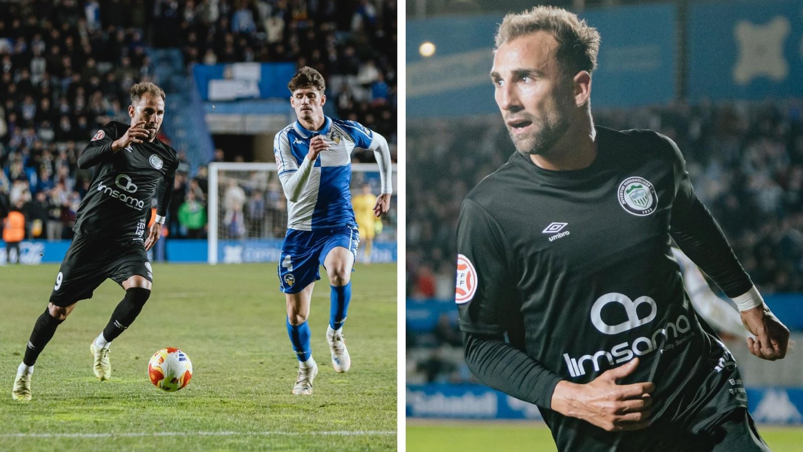 Pito Camacho, autor de dos tantos en la visita del Juventud Torremolinos ante el Sabadell.