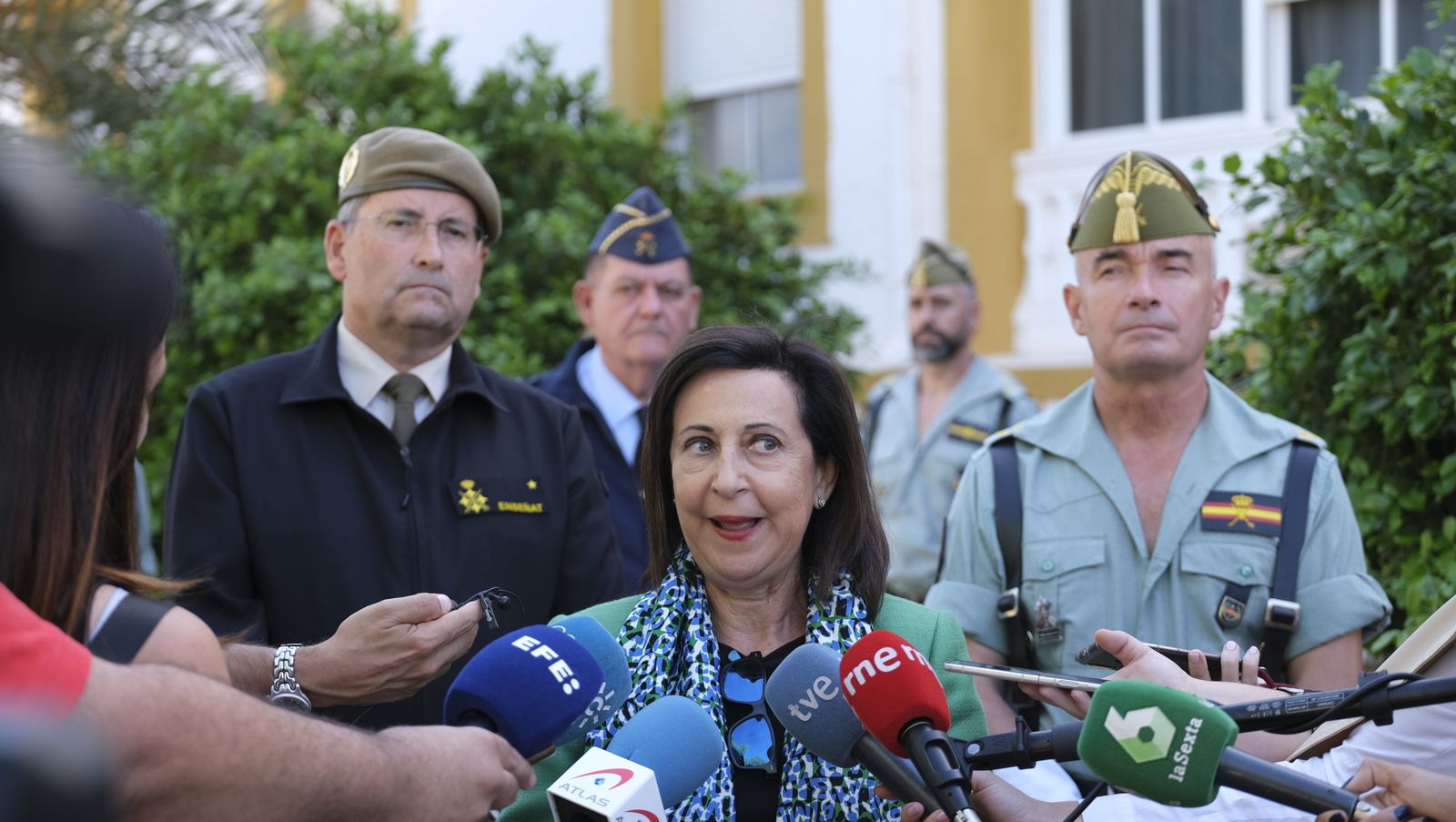 Imágenes de la visita de la Ministra de Defensa Margarita Robles a la Brigada Alfonso XIII de La Legión