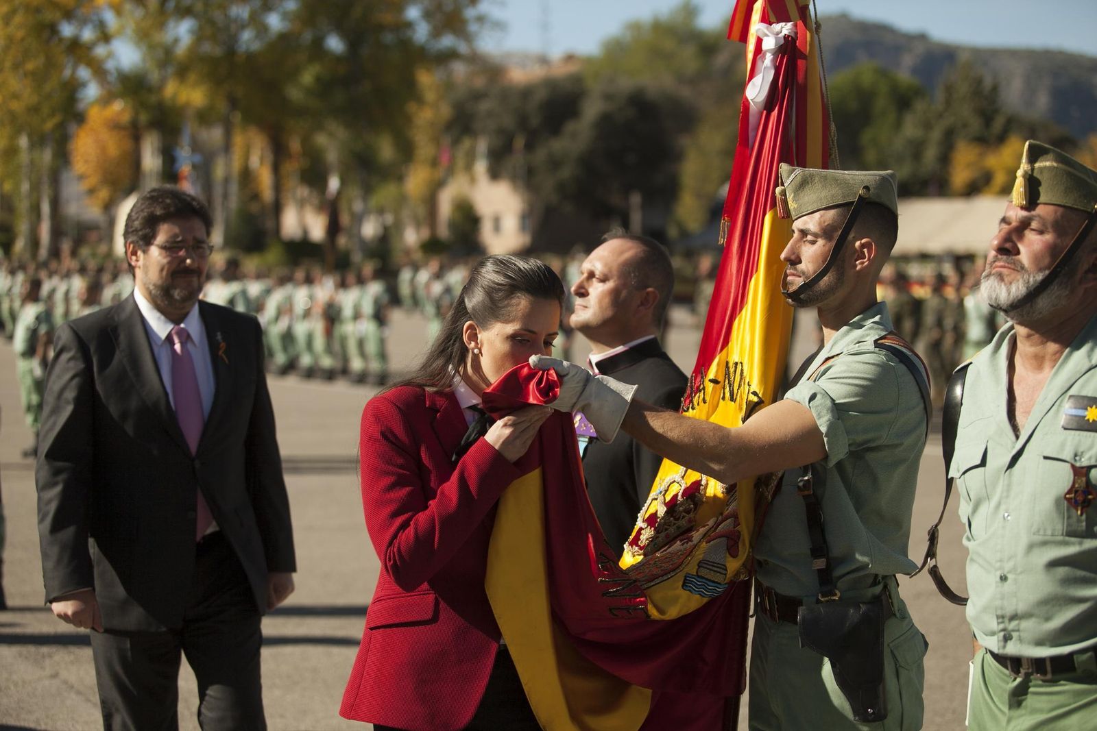 Jura de bandera de personal civil en la Legión.