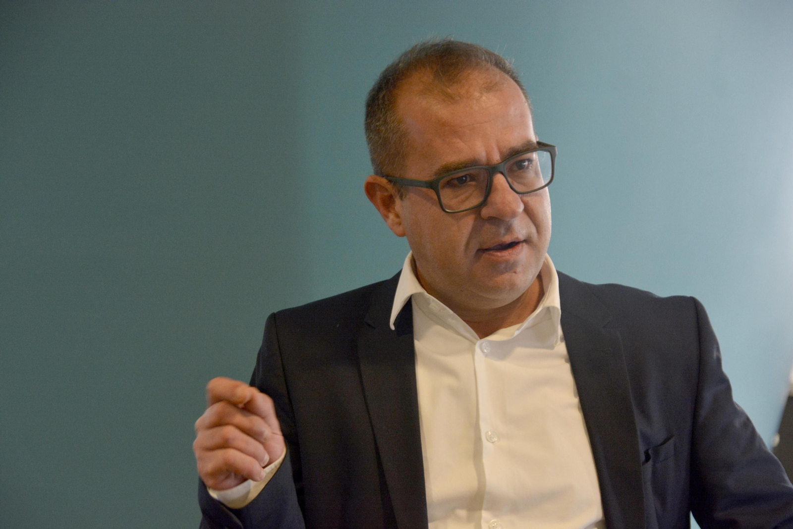 El director de Operaciones para el Sur de Europa de Maersk Line, Carlos Arias, en un momento de la entrevista.