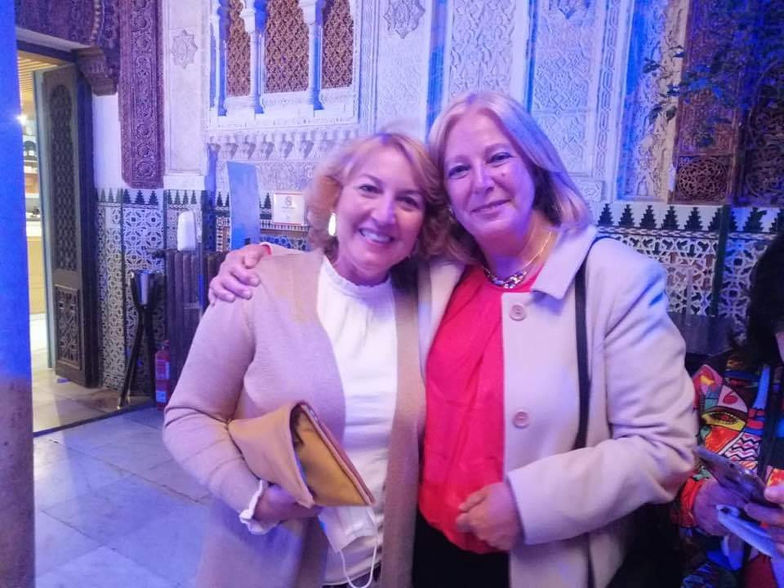 Las dos trabajadoras de Afanas Cádiz que se han jubilado.