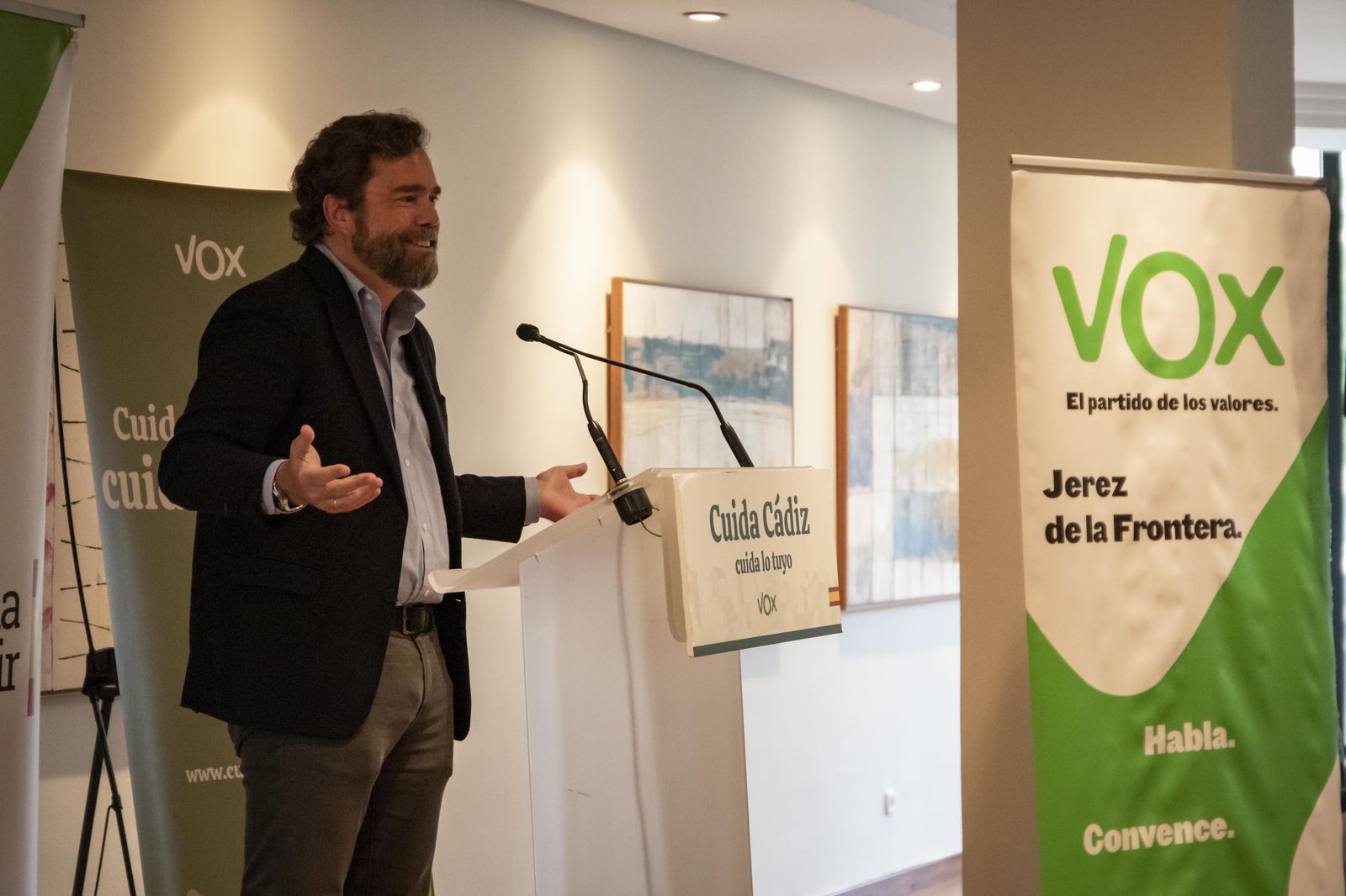 Espinosa de los Monteros, en un mitin de Vox en Jerez