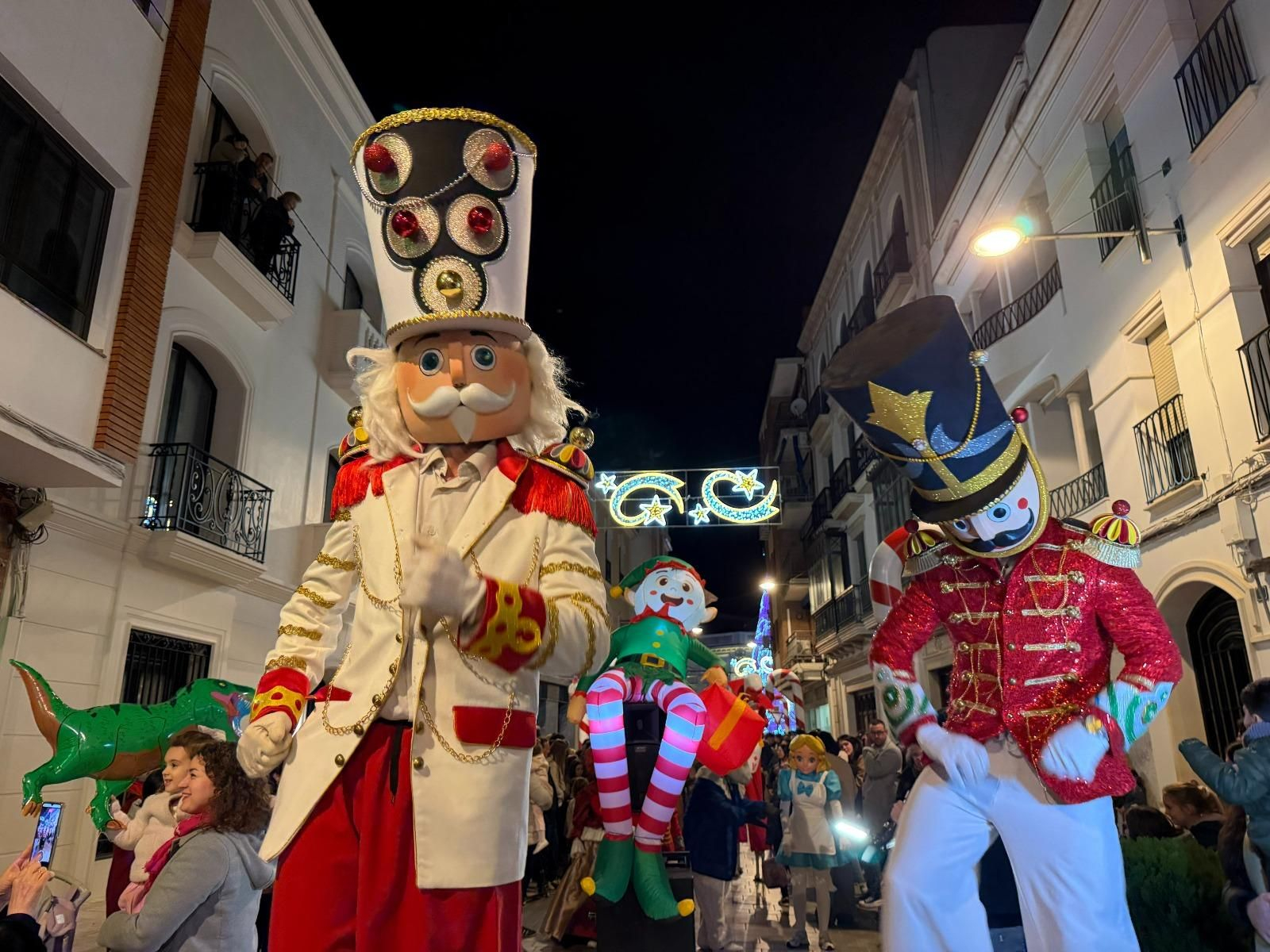 Inauguración del alumbrado especial de Navidad en Montilla
