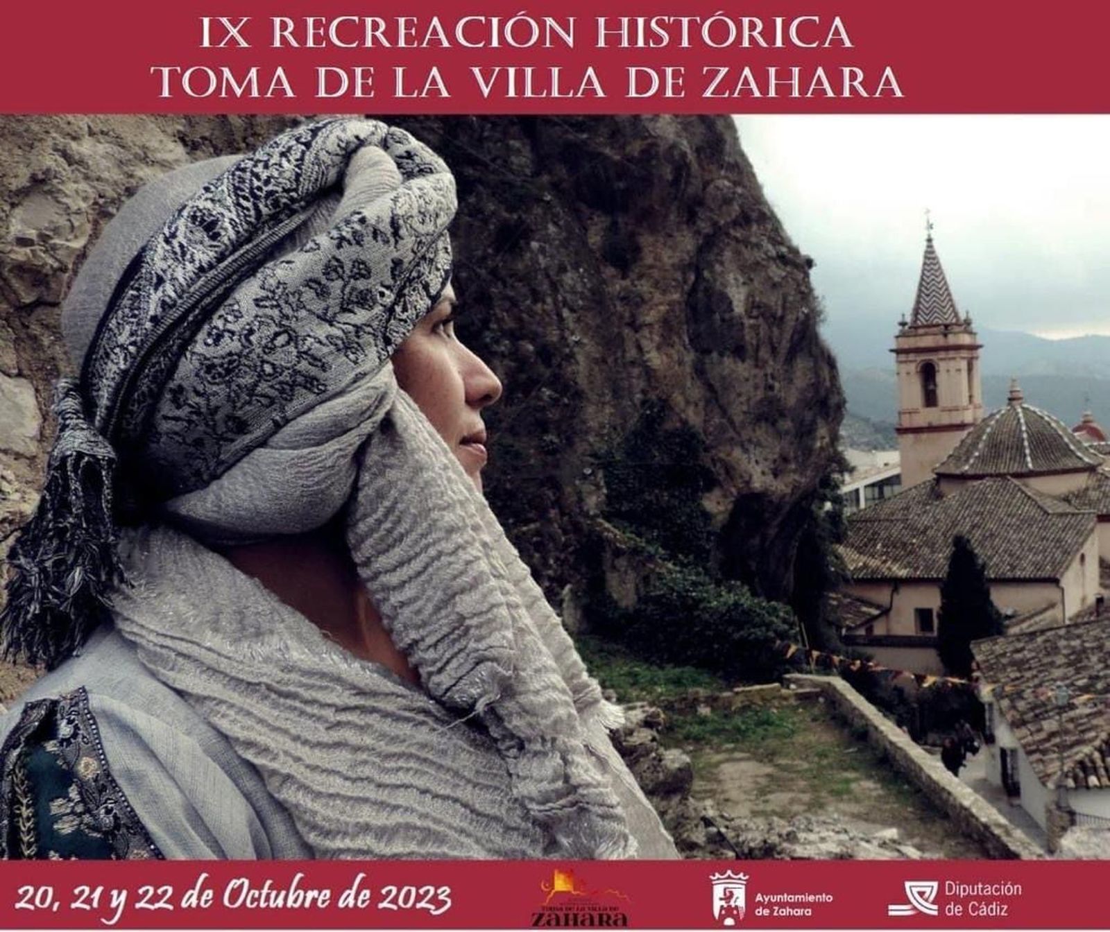 Cartel de la recreación de la Toma de la Villa de Zahara