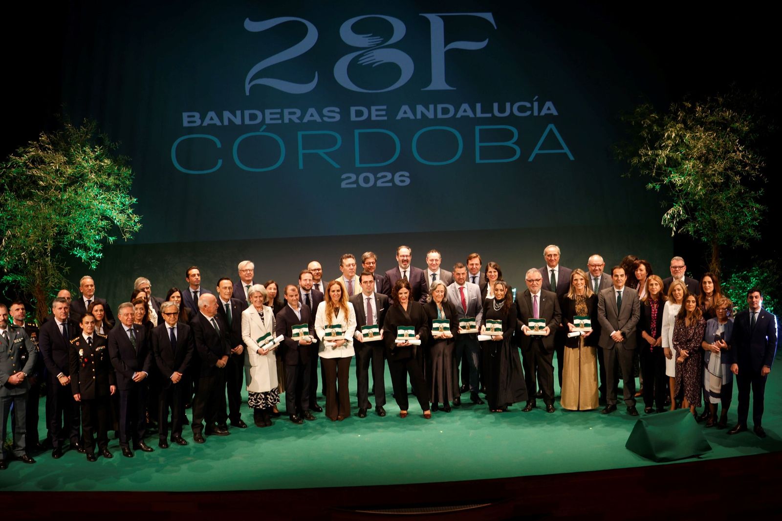 La entrega de las Banderas de Andalucía por el 28F en Córdoba, en imágenes