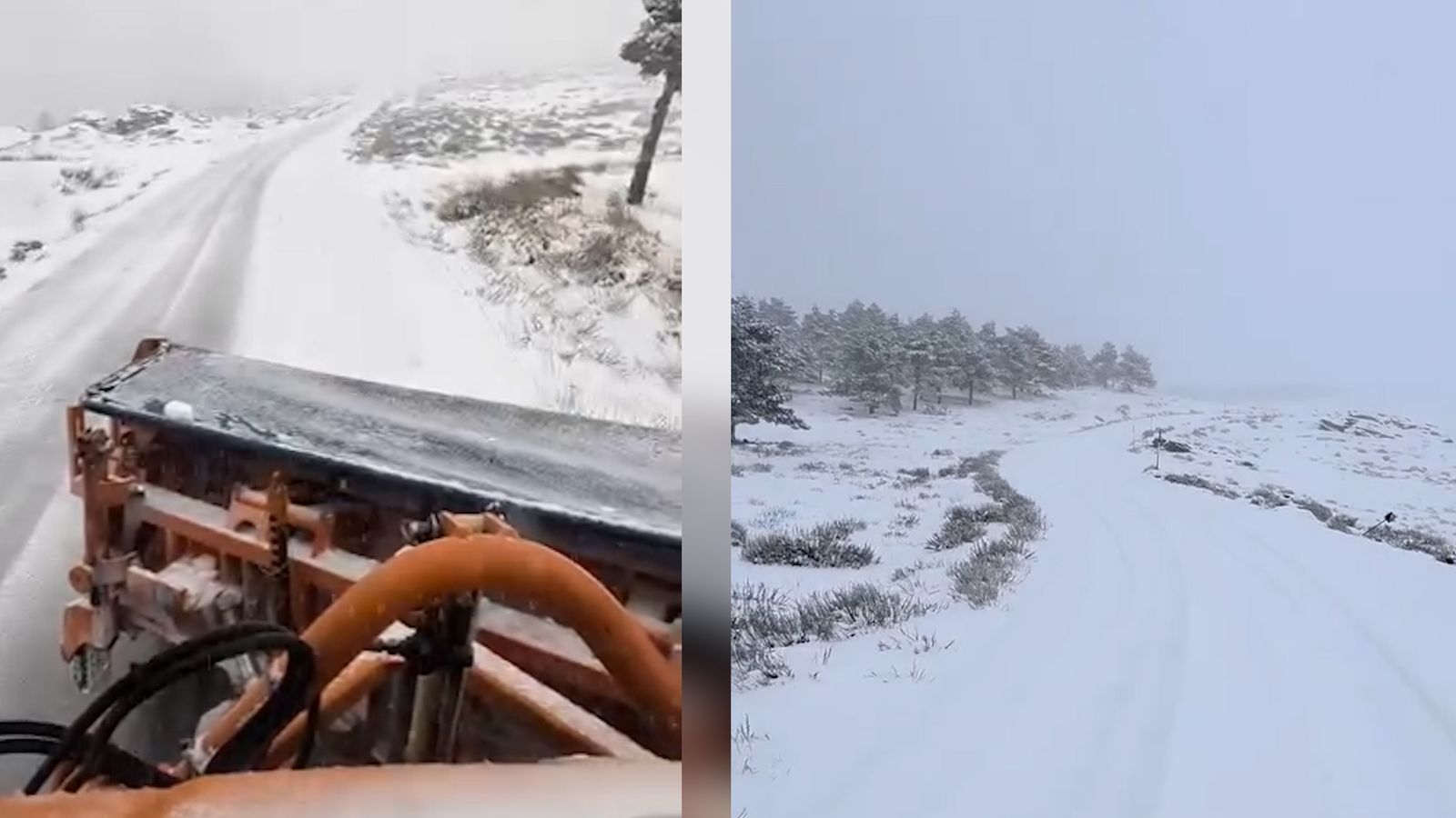 Impresionante nevada en la zona de Calar Alto.