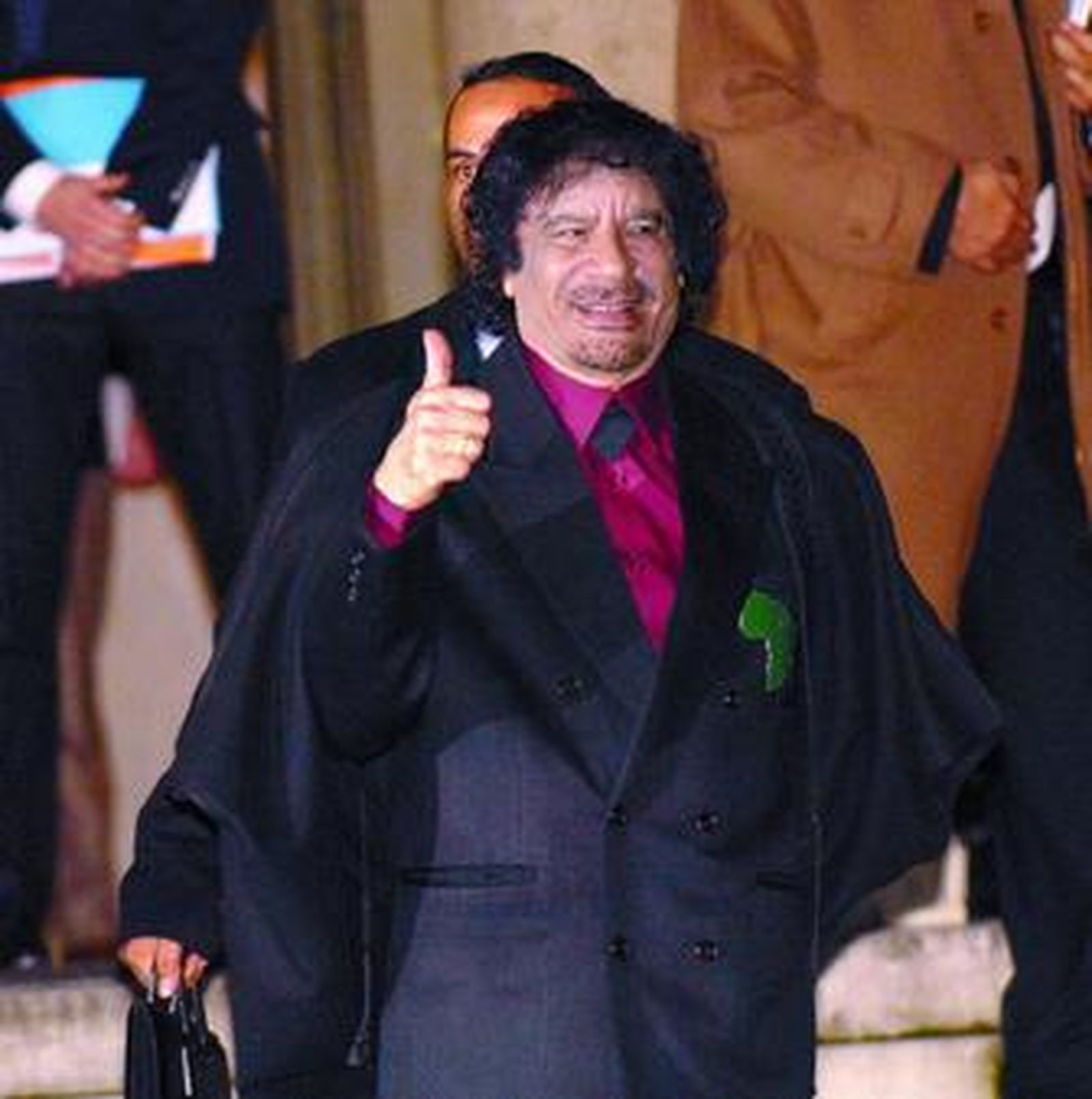 Muamar Gadafi, el pasado miércoles durante su viaje a Francia.