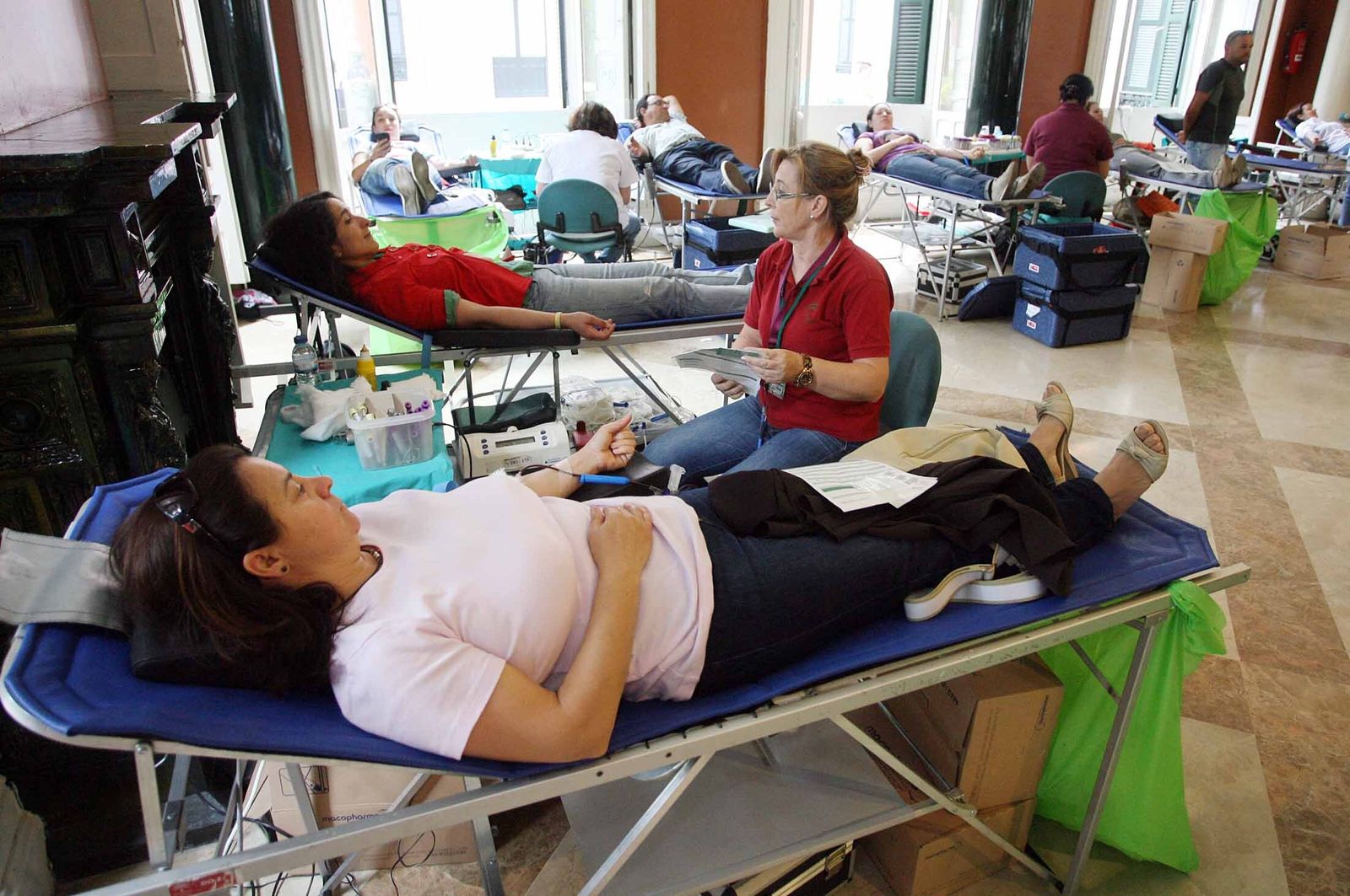 Donación de sangre en la Casa Colón