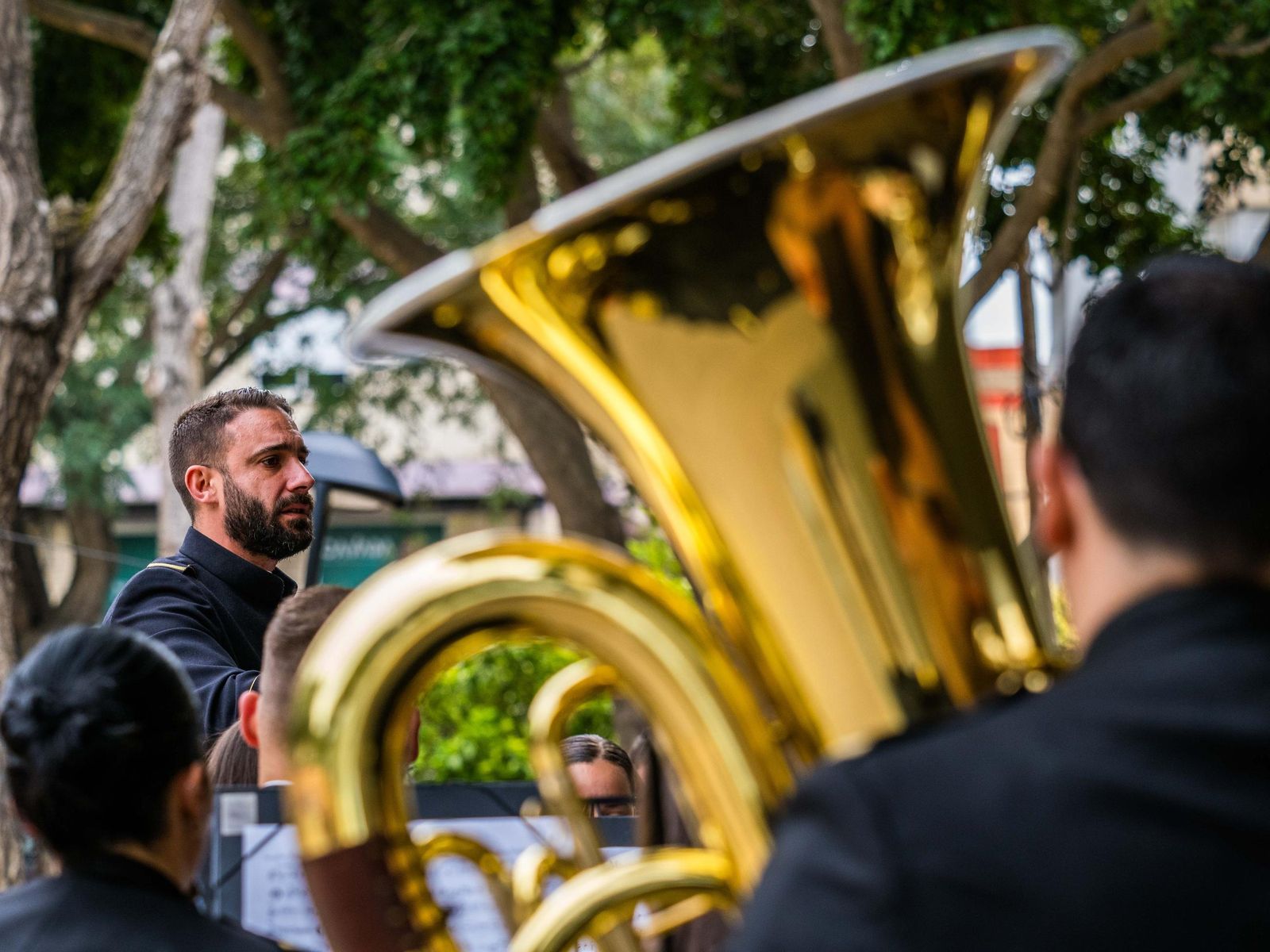 Sones cofrades en el Parque: celebrado el certamen de bandas de Nazareno en San Fernando
