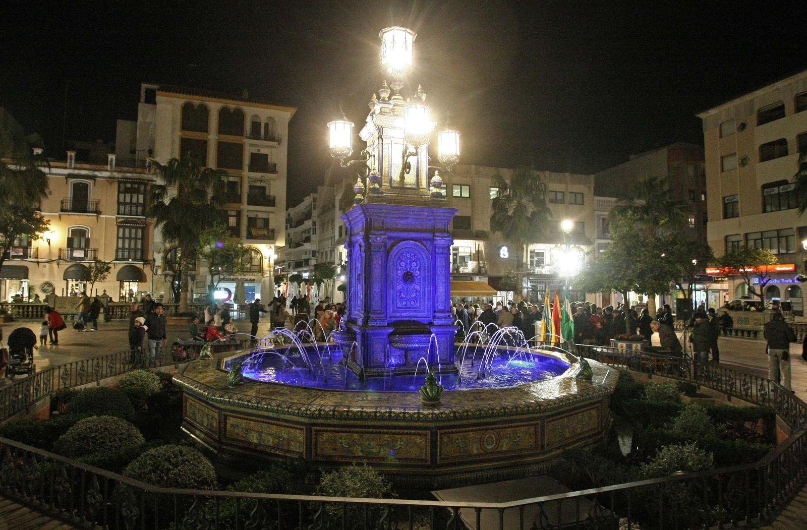 Inauguración de la fuente de la Plaza Alta