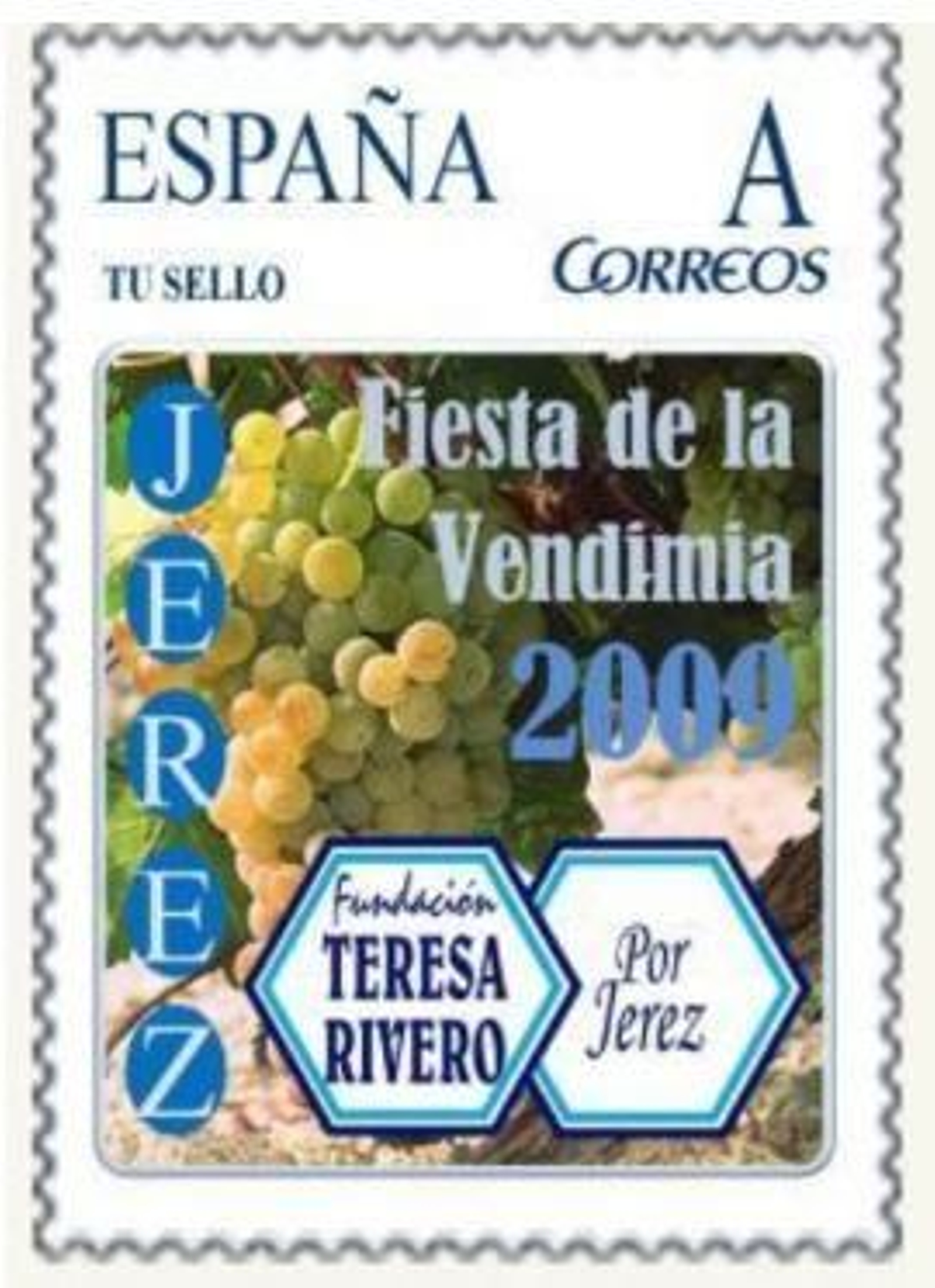 Sello dedicado a la vendimia.