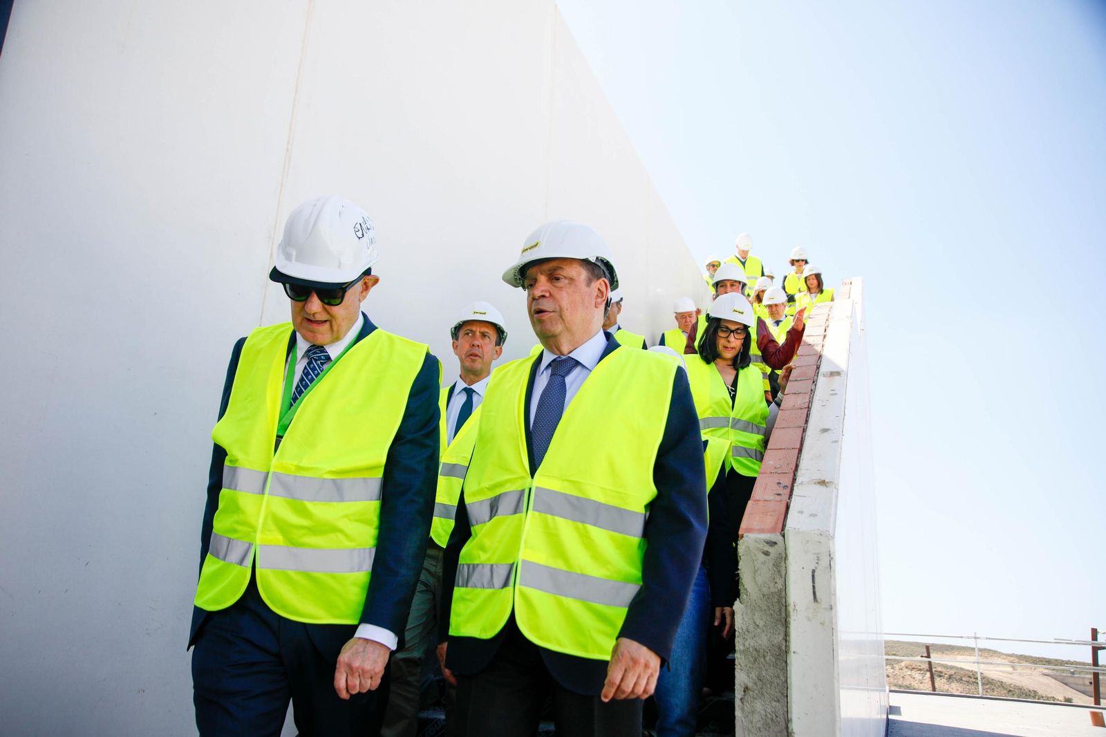 Luis Planas en una visita a la cooperativa Única