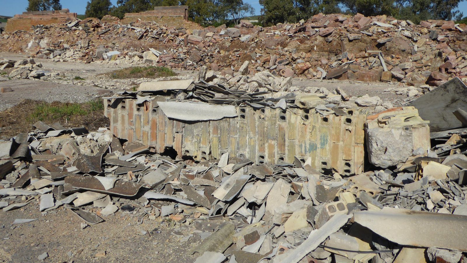 Restos de amianto en Jerez.