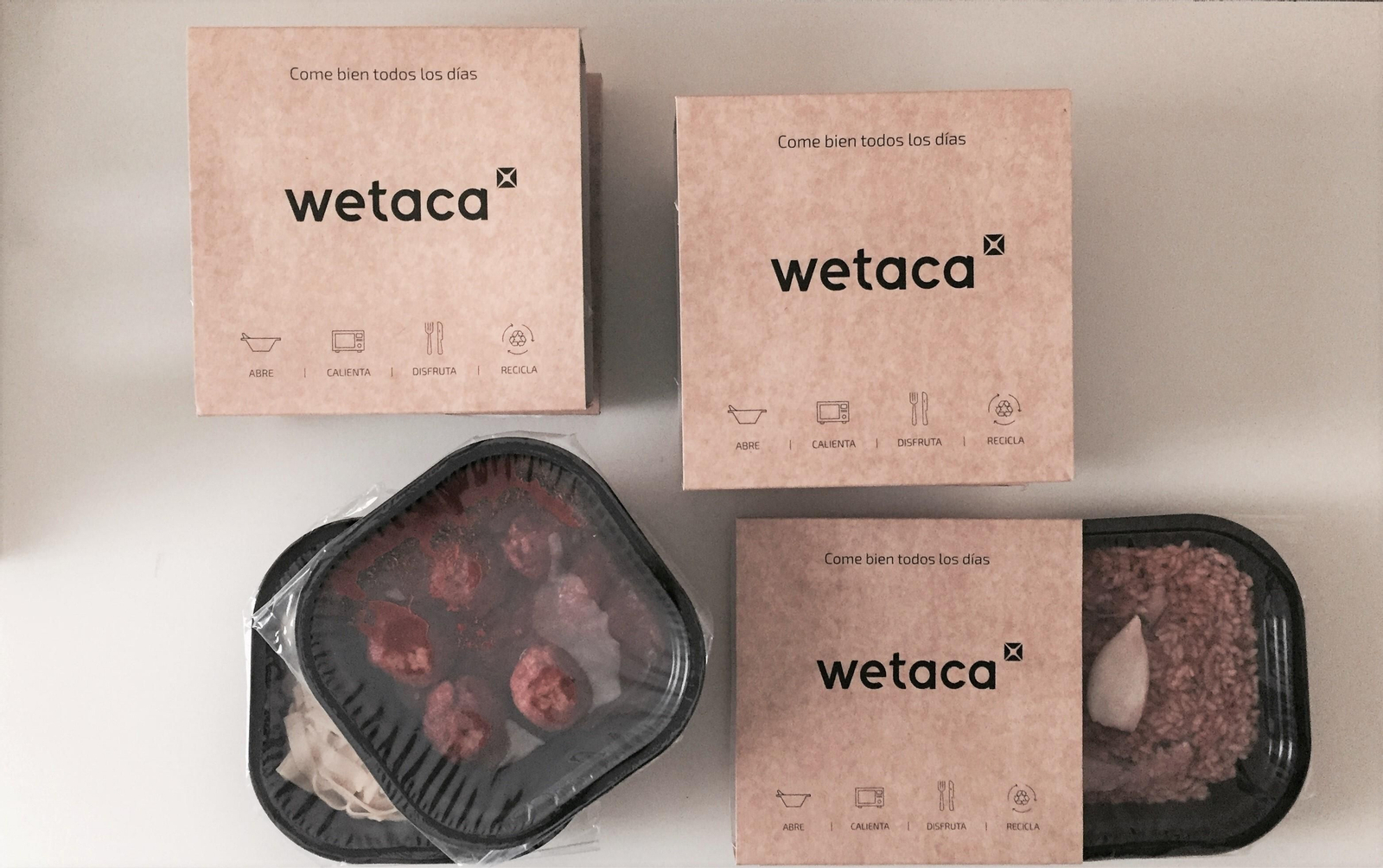 Webs, como Wetaca, ofrecen comida casera a domicilio.