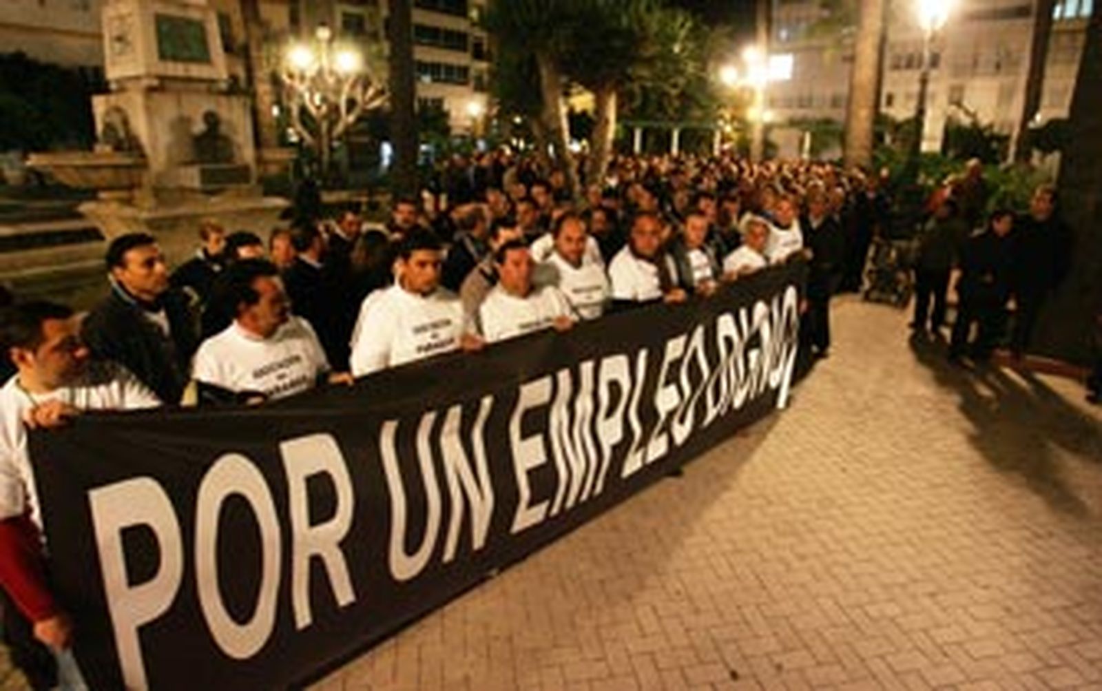 Sólo 500 personas protestan contra el desempleo en Jerez