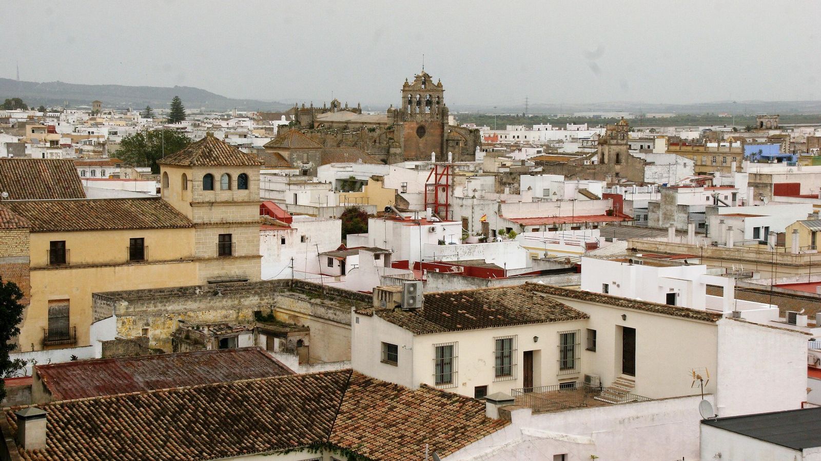 Una vista general de El Puerto de Santa María, desde la azotea del edificio San Luis Gonzaga.