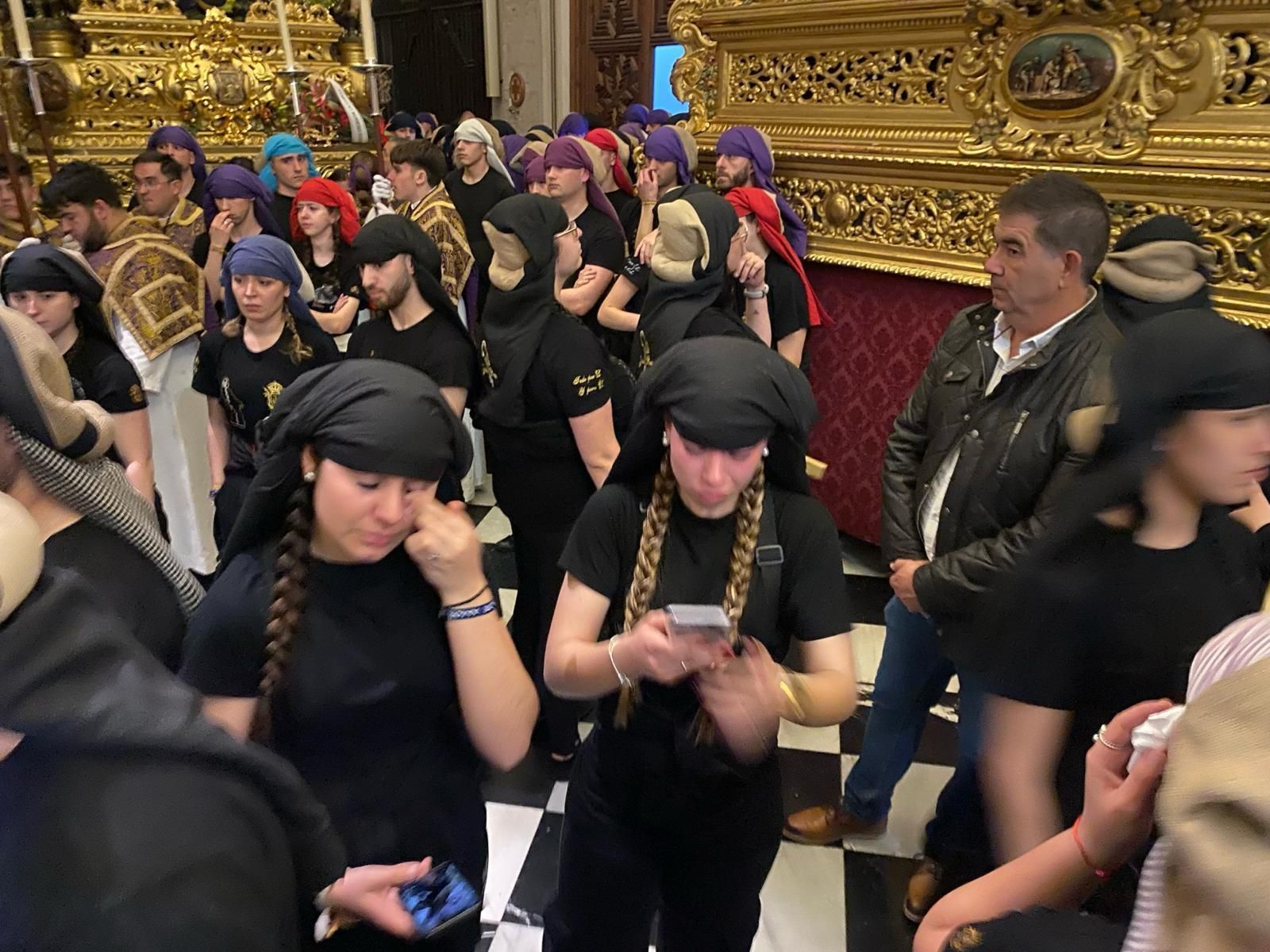 En imágenes: Primera suspensión en la tarde del Jueves Santo