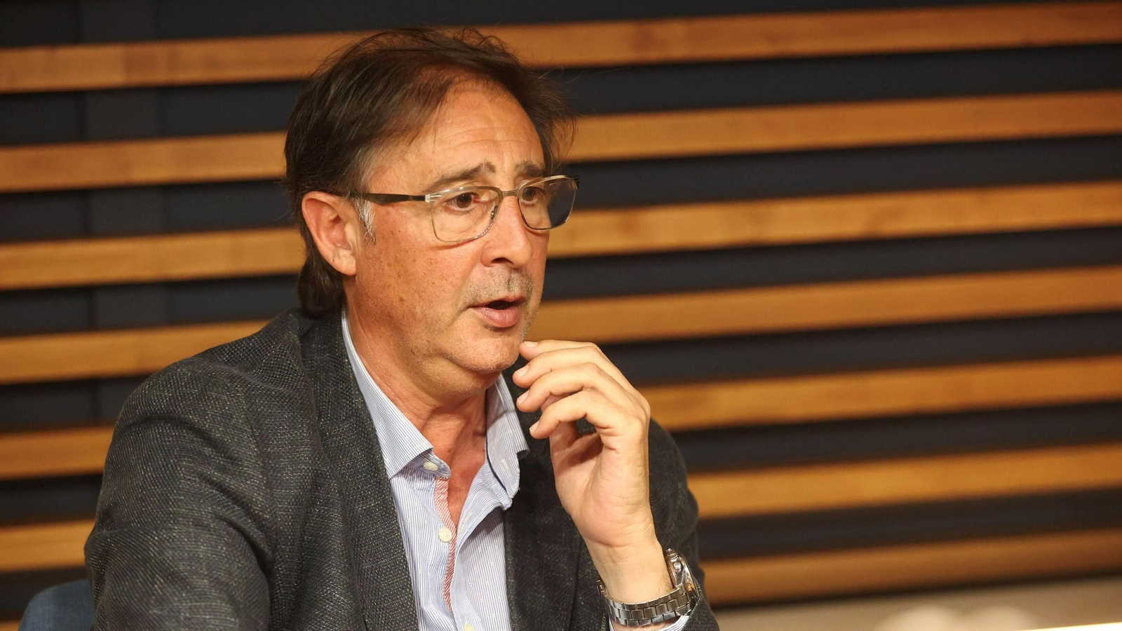 Loren Juarros en La Rosaleda.