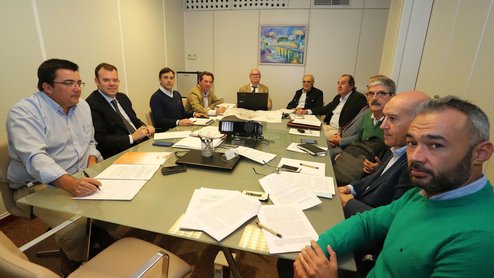 Reunión de la junta directiva de Coprehu.