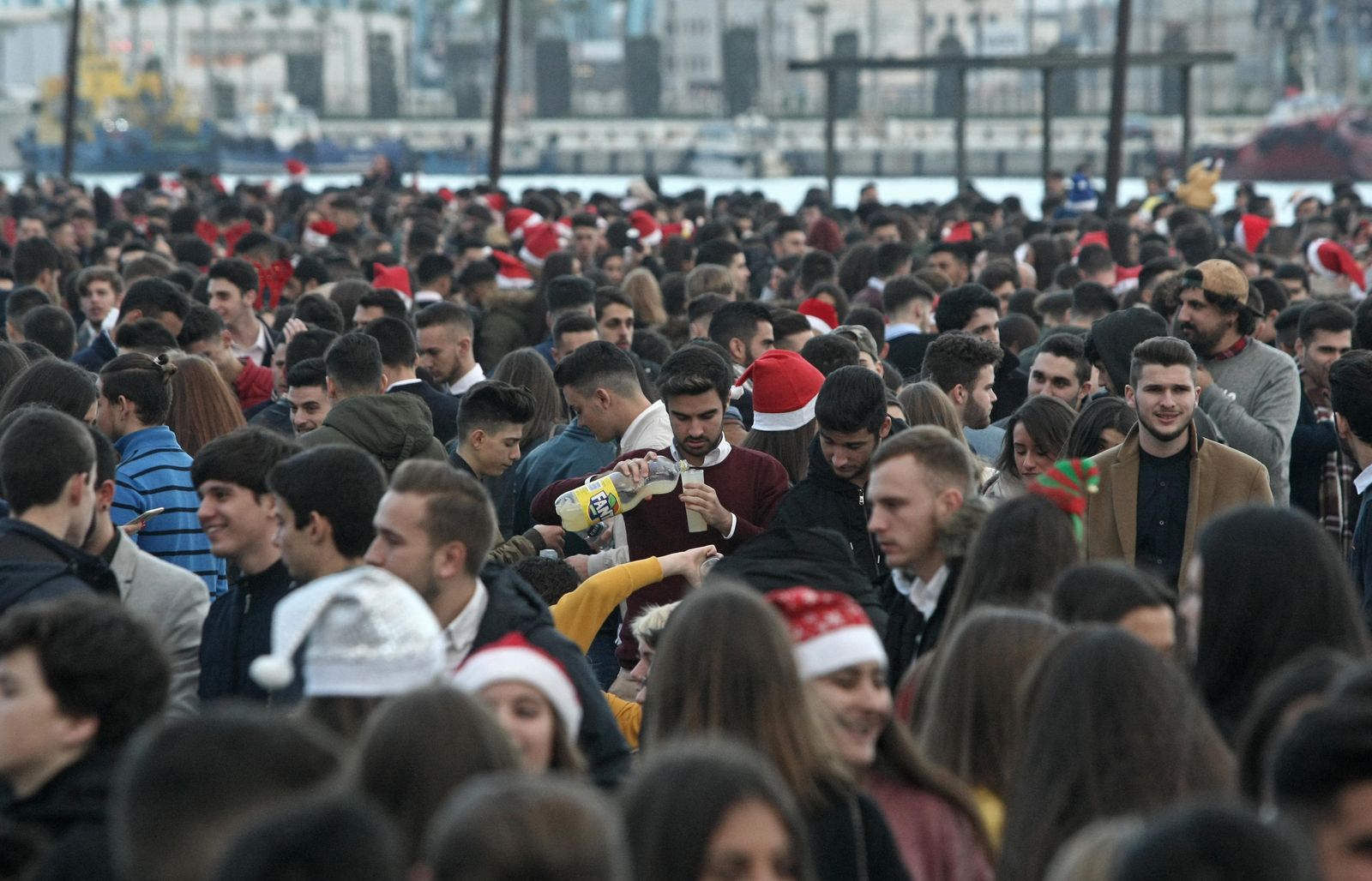 Así estaba el Llano Amarillo el año pasado por la tarde.