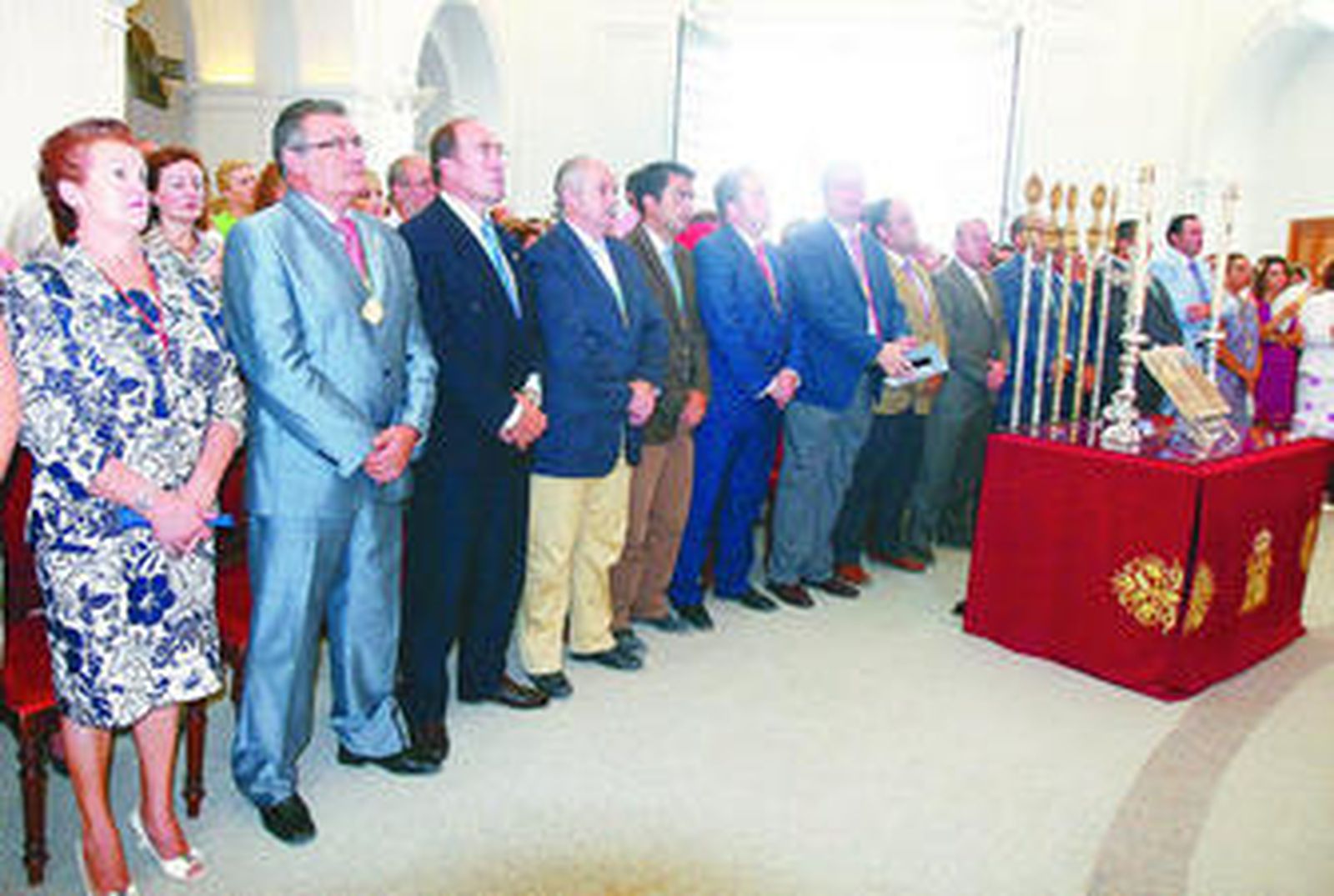 Miembros de la Junta de Gobierno de la Hermandad Matriz.