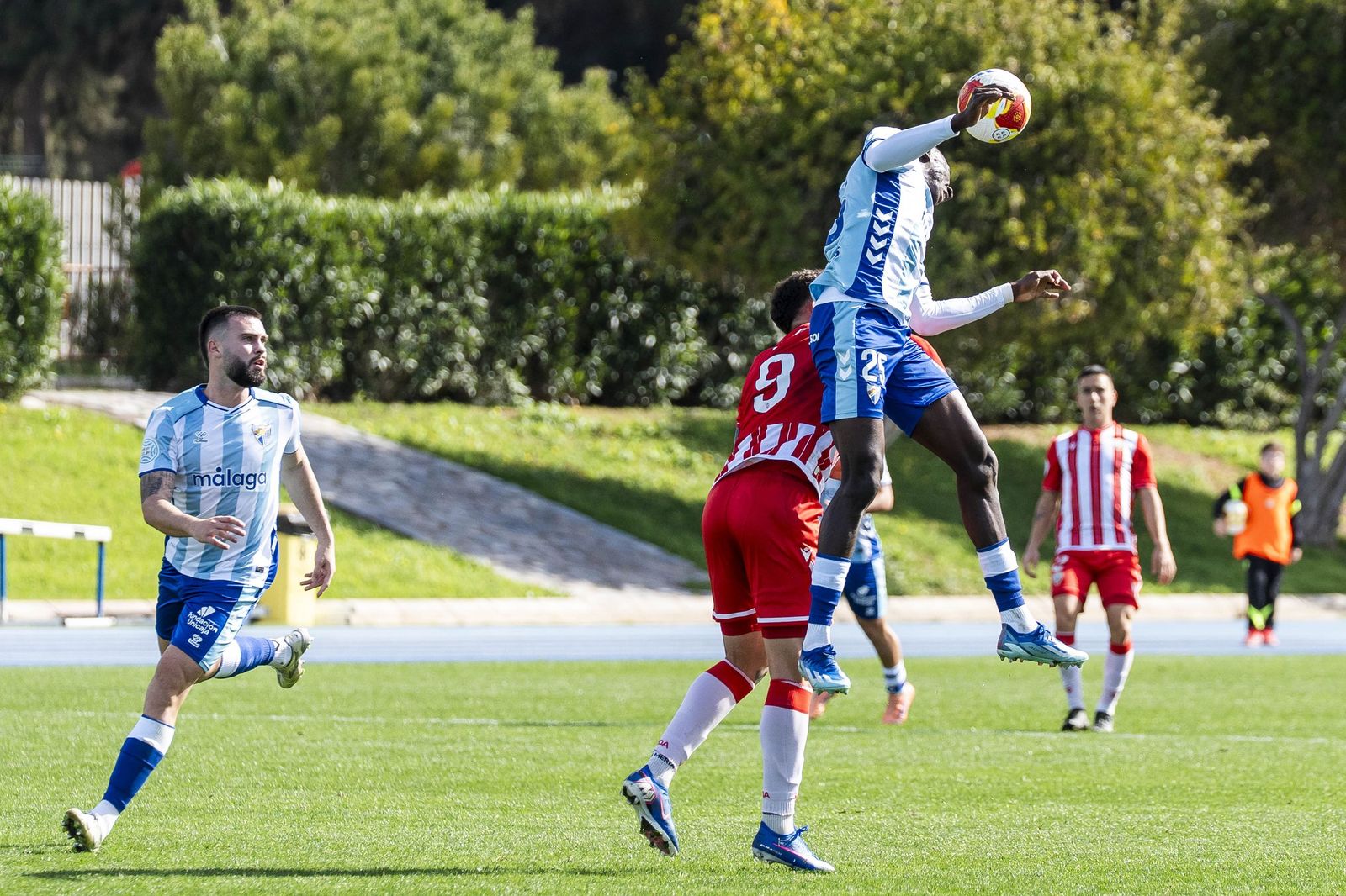 Las imágenes del Almería B y Atlético Malagueño en el Anexo de los Juegos Mediterráneos