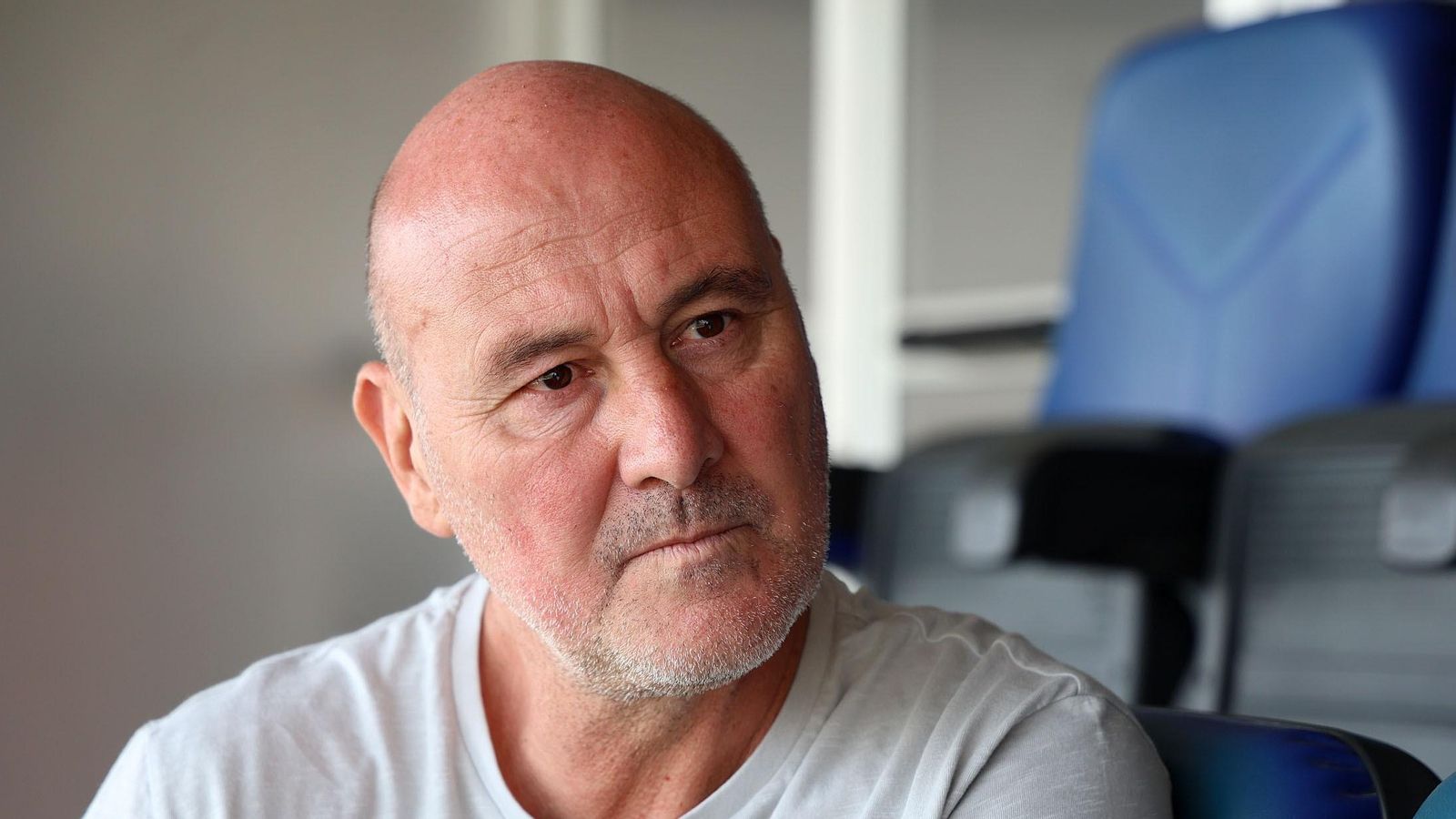 Roberto Ríos, en un momento de la entrevista.