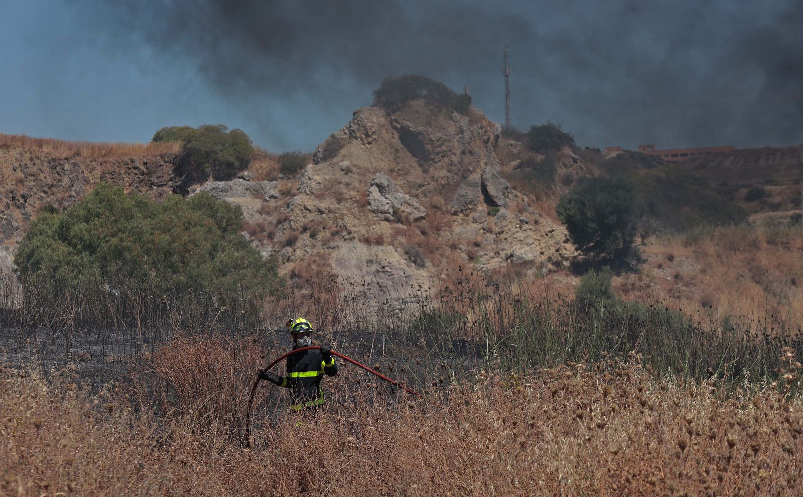 Imágenes del incendio en Los Pastores