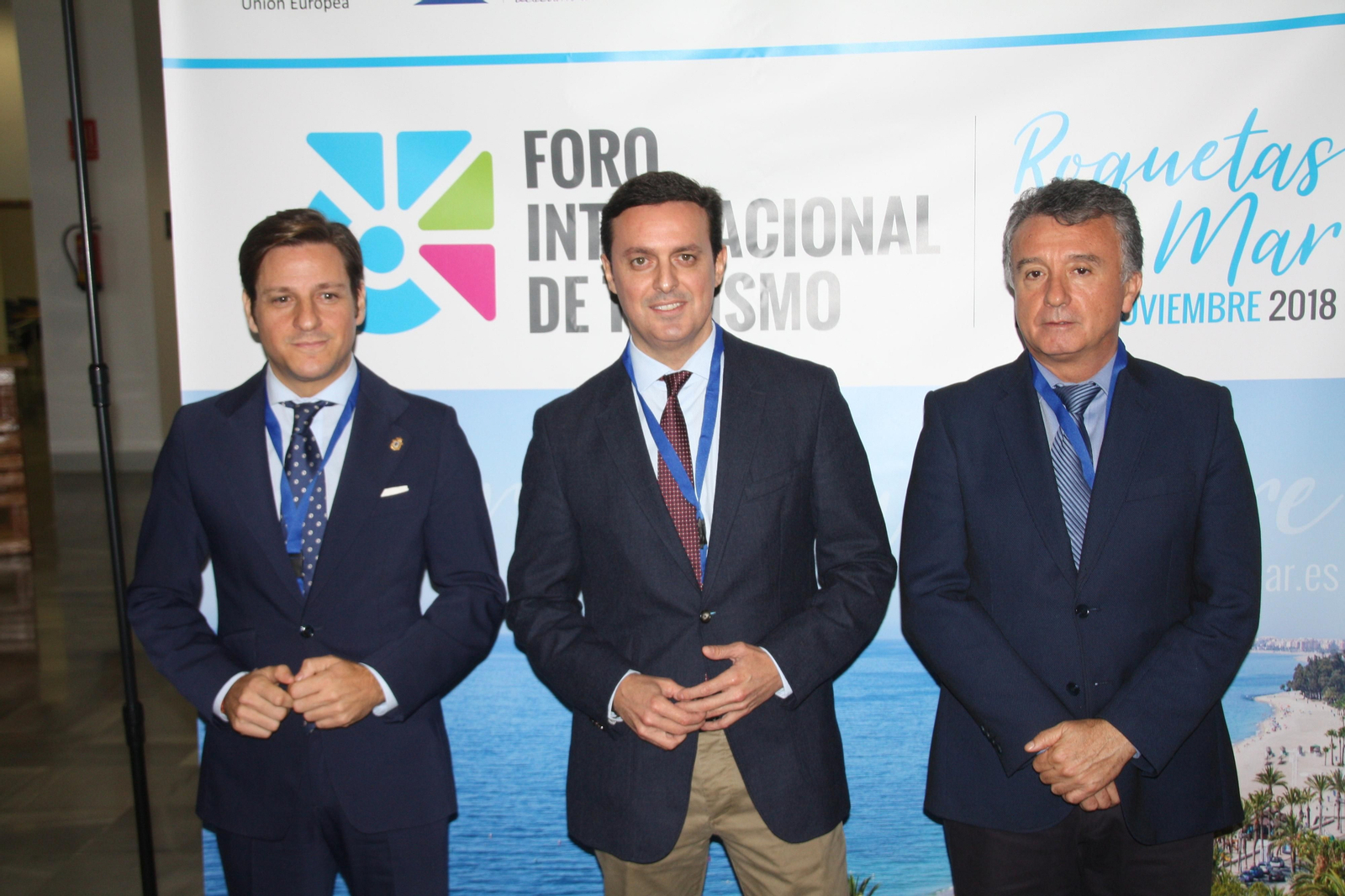 Luis Miguel Carmona, Javier A. García y Rafael Úbeda, en la inauguración de FITMAR.