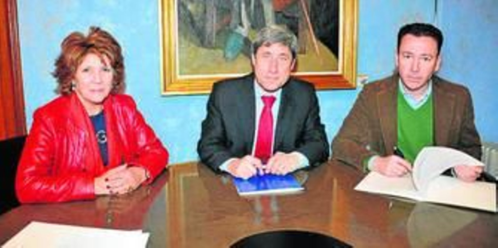 Ángeles Llamas, Francisco Pulido y José Antonio García Recio. Ángeles Llamas, Francisco Pulido y José Antonio García Recio.